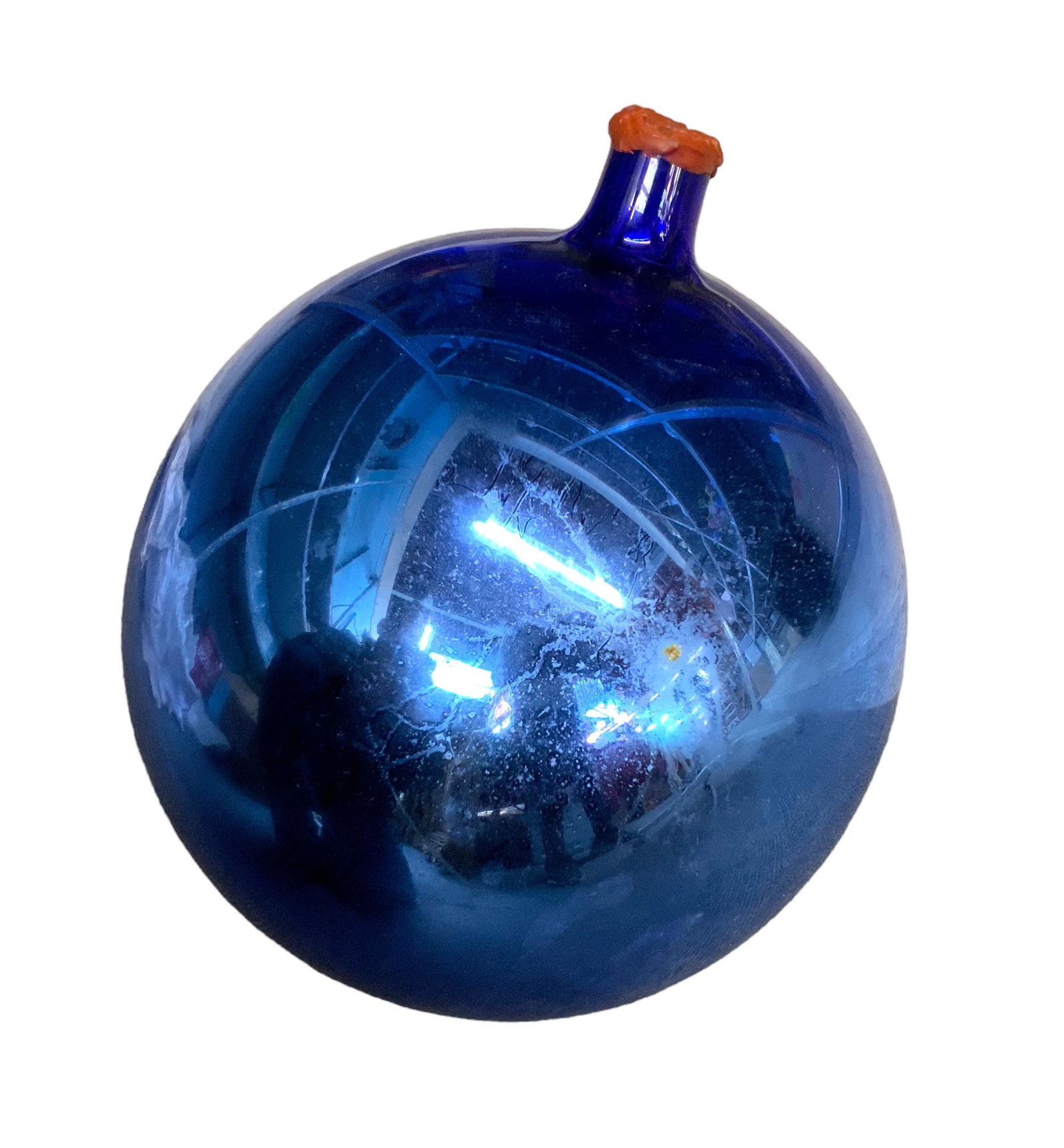 Vintage Blue or Cobalt Gazing Ball. (1 of 1)