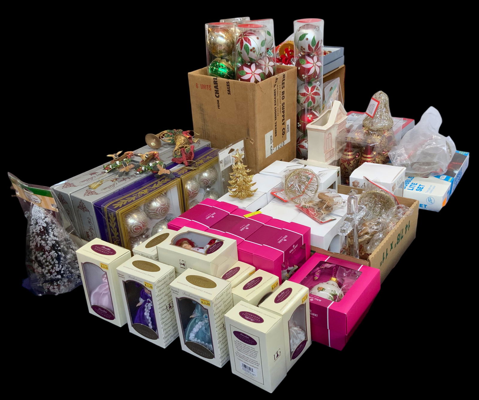 Lot of Christmas Ornaments- Royal Albert, etc. (1 of 3)