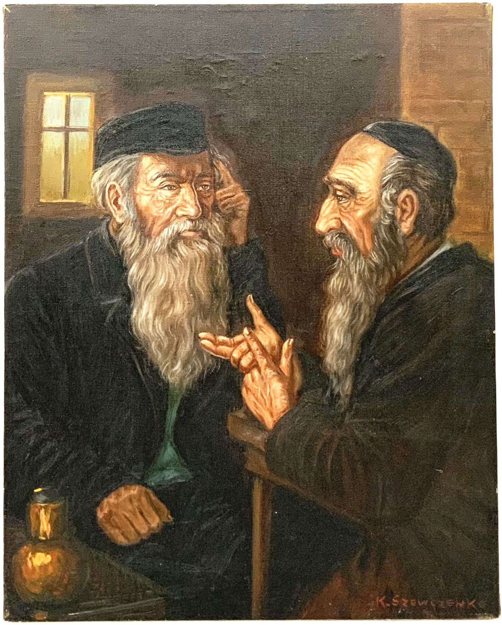 Sgd. K. Szewczenko, Unframed Oil Painting. (1 of 2)