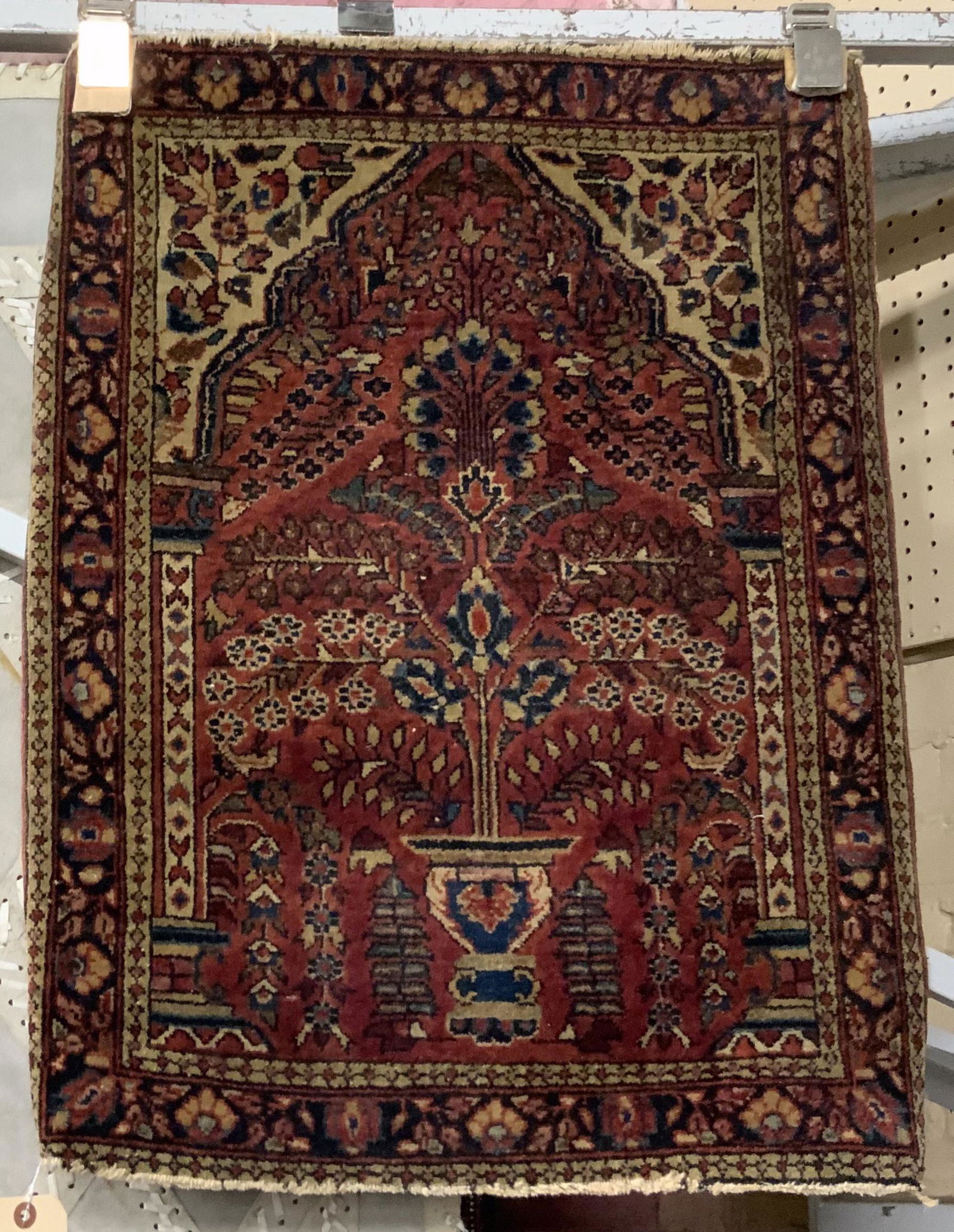 1' 10" x 2' 6" Small Persian Sarouk Rug. (1 of 1)