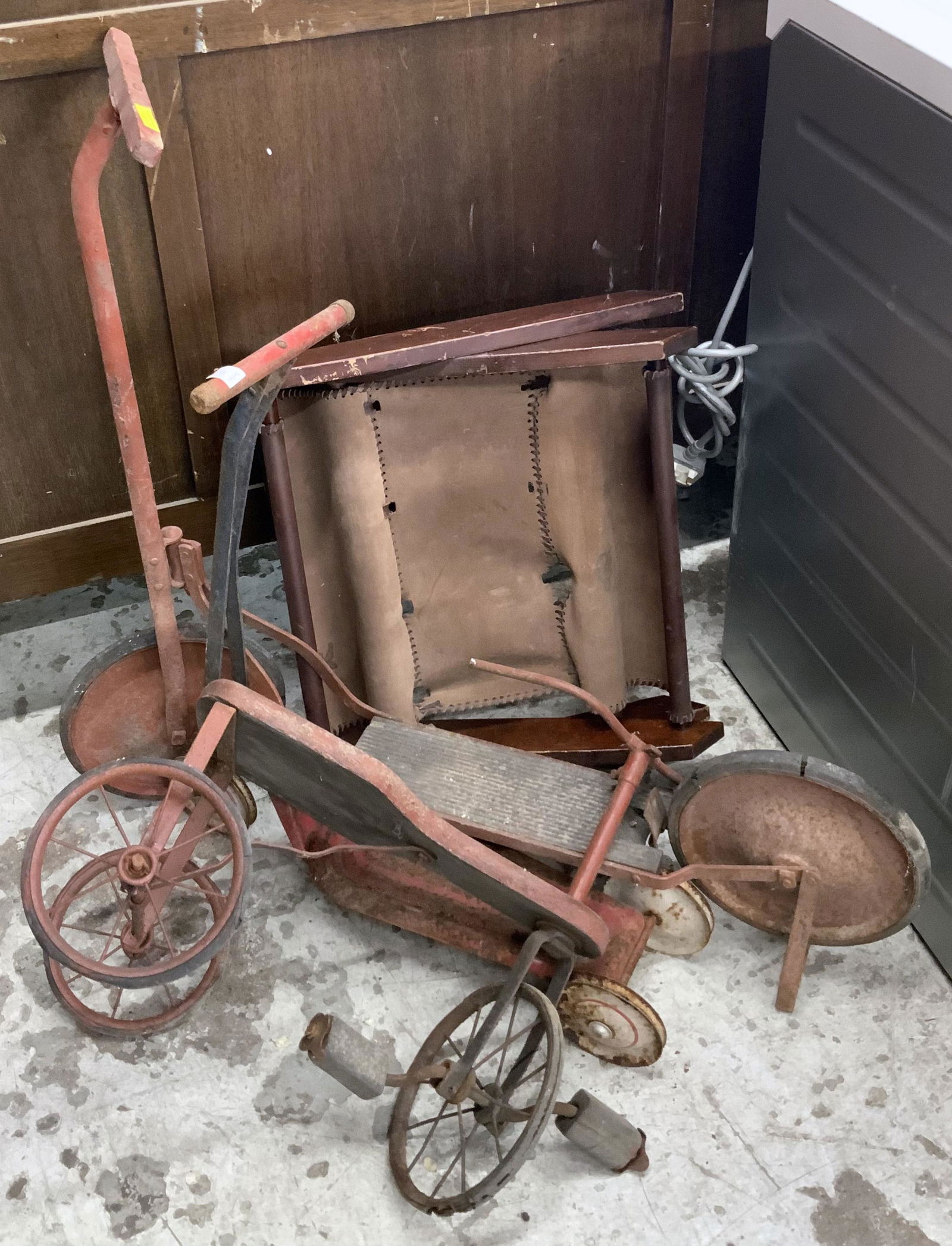 Lot of Vintage Scooters and a Tricycle. (1 of 1)