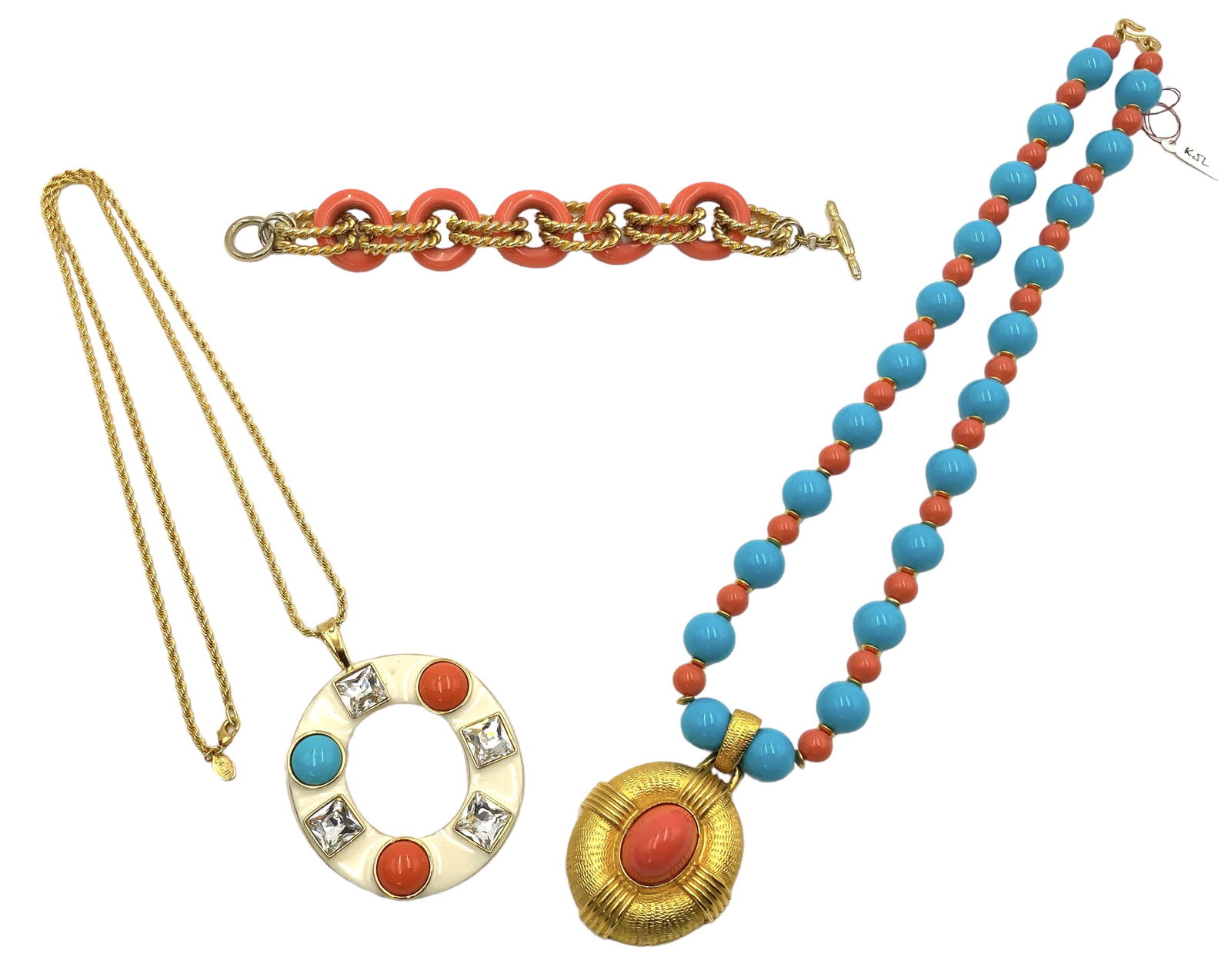 Lot of 3 Kenneth Jay Lane Costume Jewelry Pcs. (1 of 3)