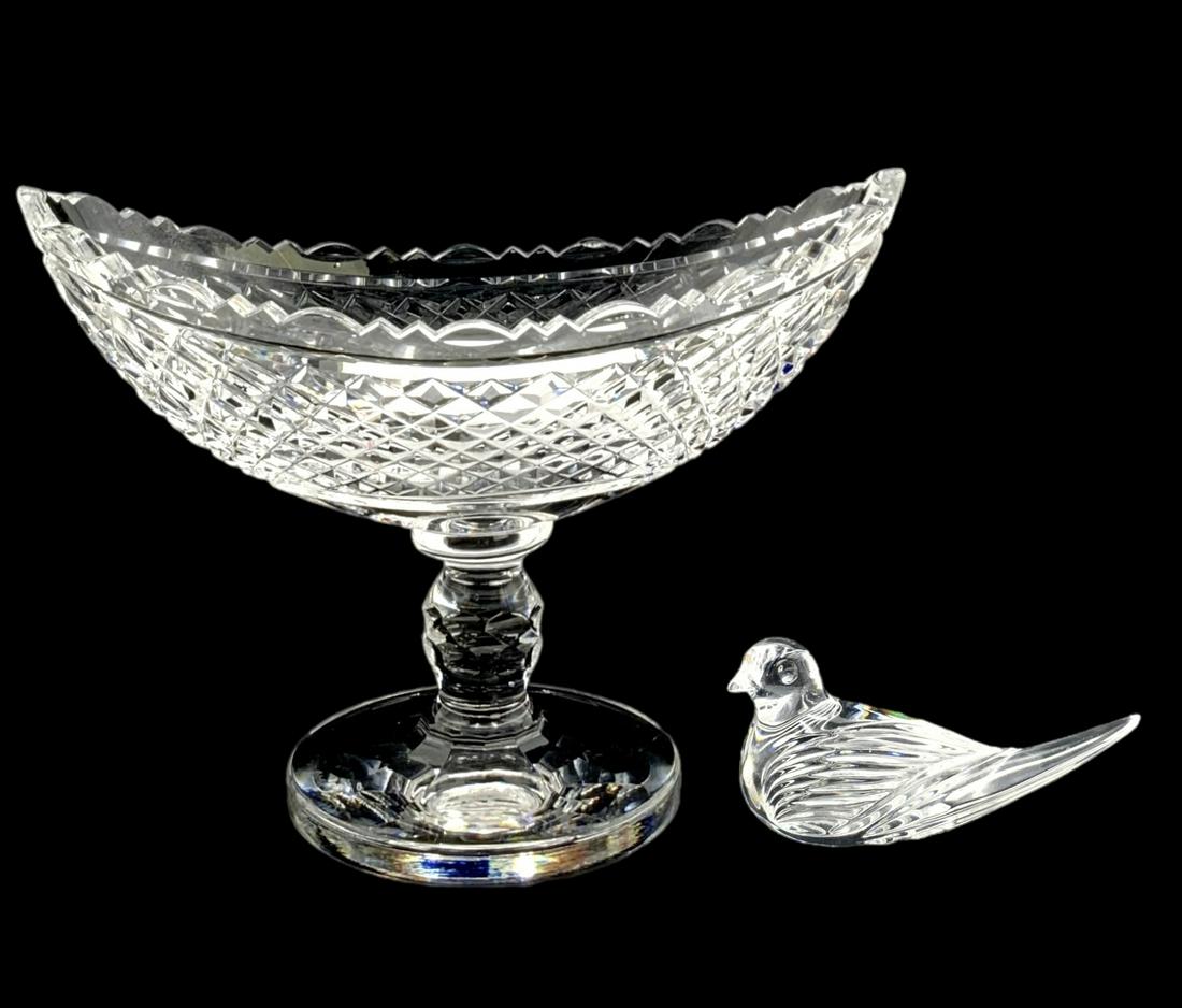Lot: Waterford Crystal Prestige Bowl, Bird Figure. (1 of 3)
