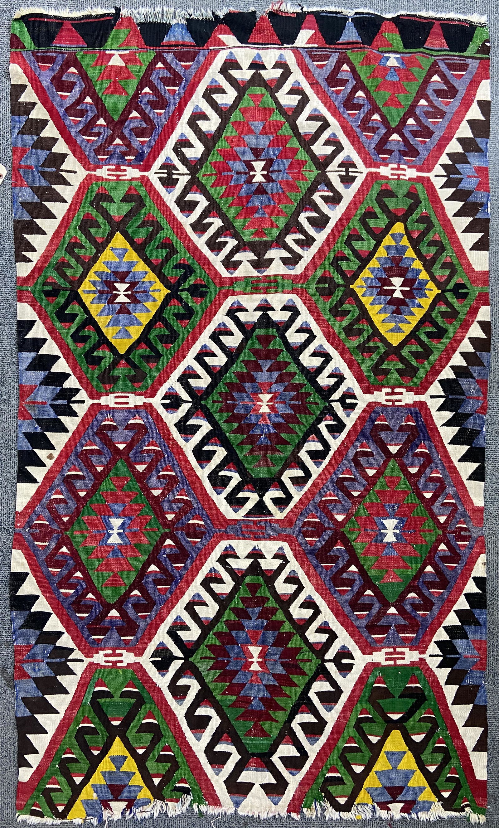 5' 1" x 7' 11" Turkish Kelim Rug, Circa 1900. (1 of 4)