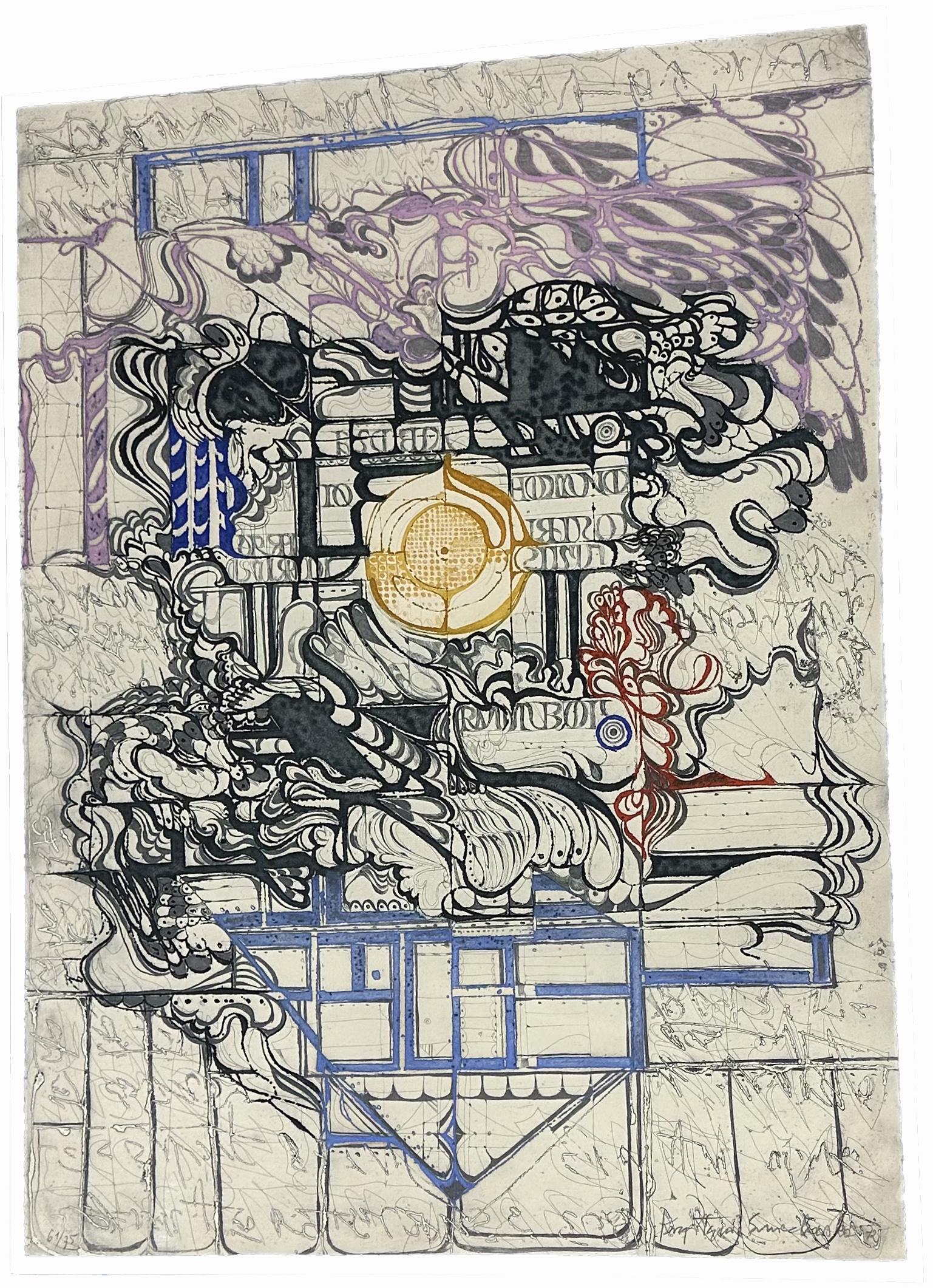 Sgd. Krystyna Smiechowska (Polish, b.1935), Print. (1 of 3)