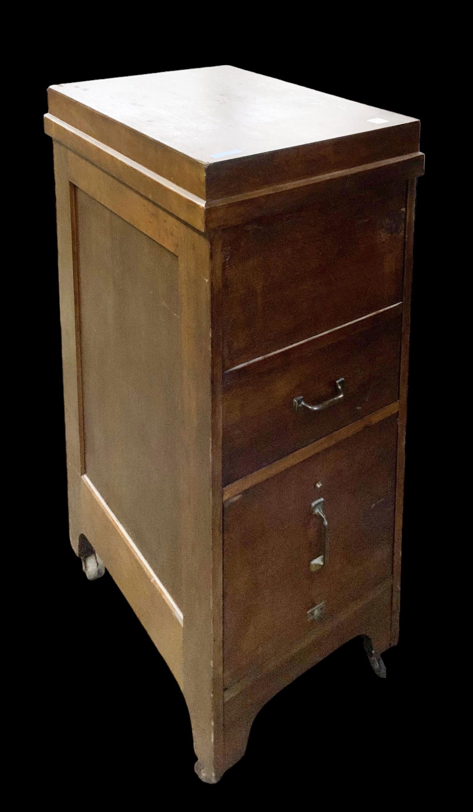 Antique Wood File Cabinet. (1 of 1)