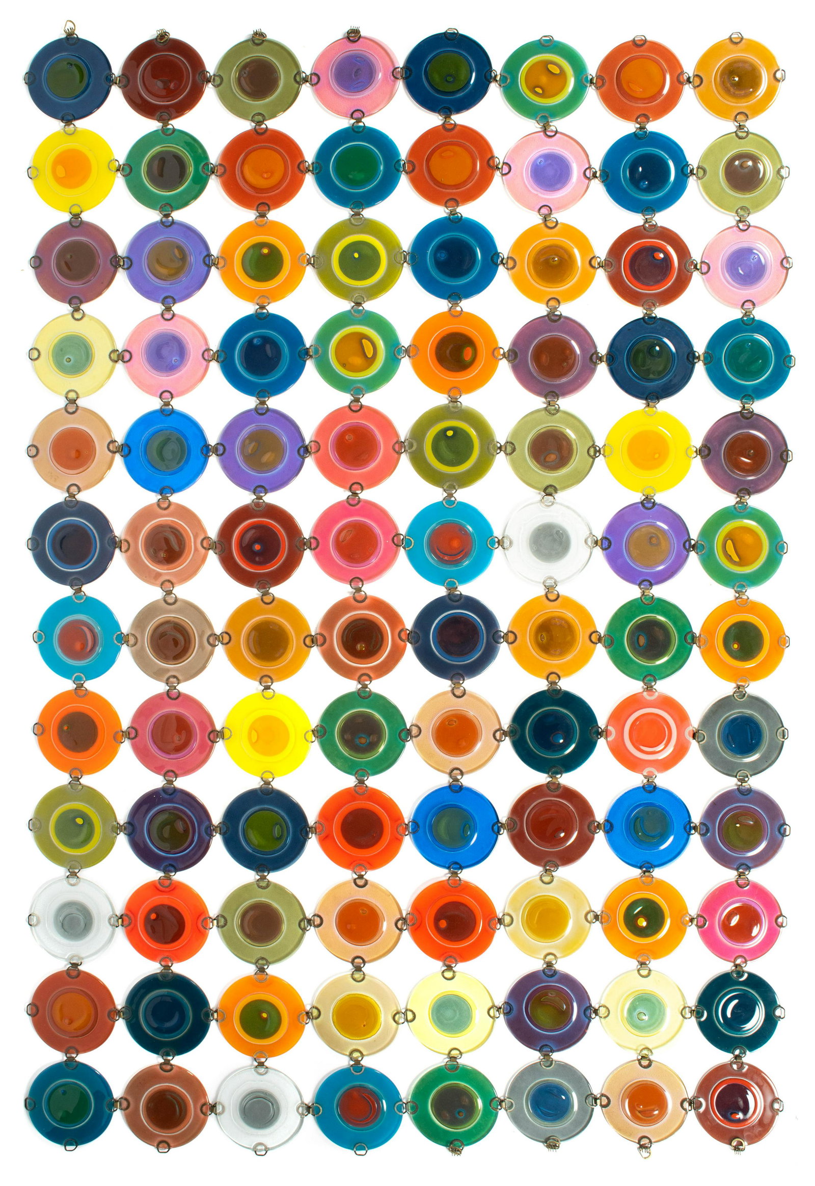 Michael & Frances Higgins Rondelay Glass Screen. (1 of 2)