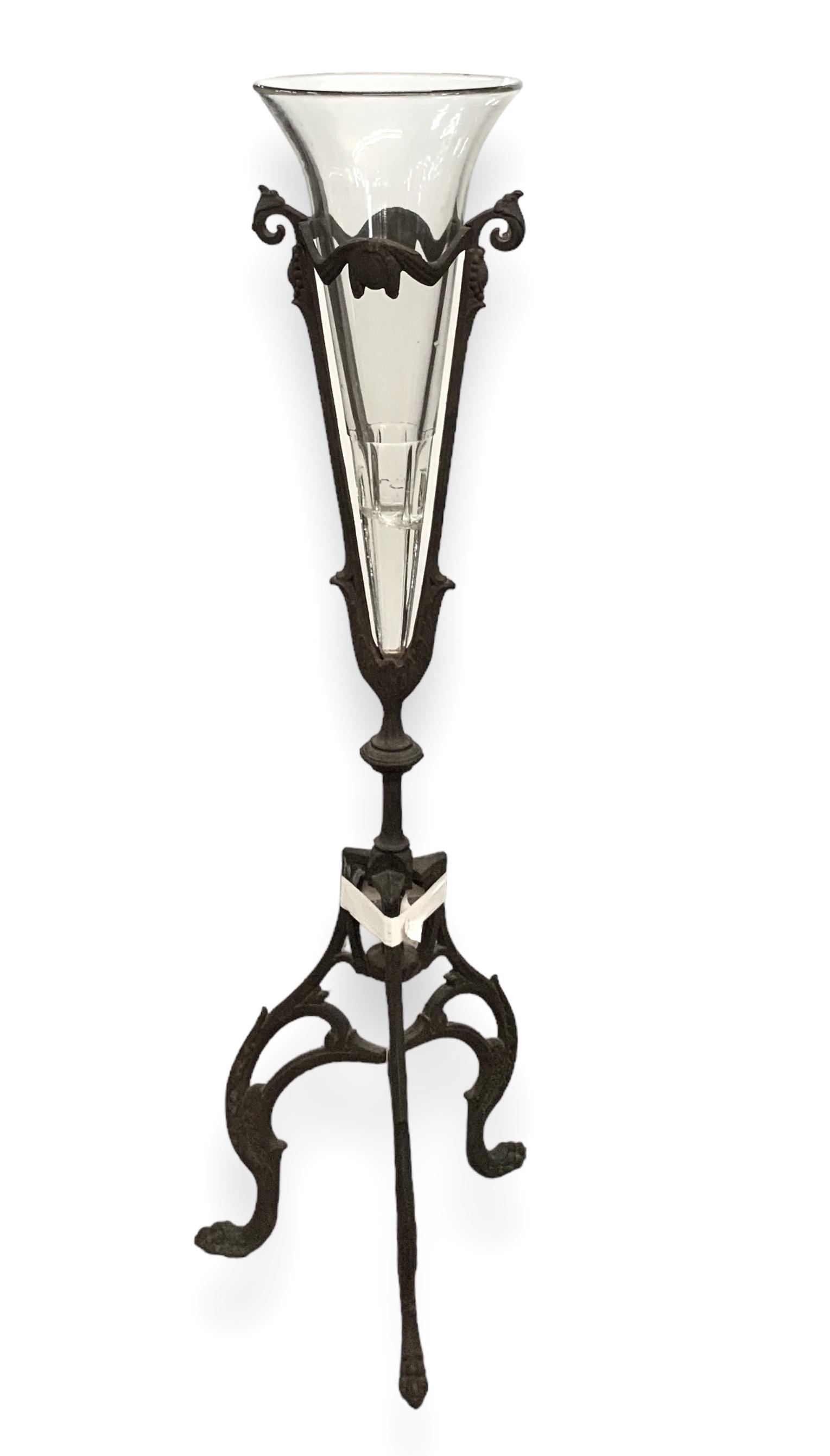 Art Nouveau Style Floor Vase w/ Stand. (1 of 2)