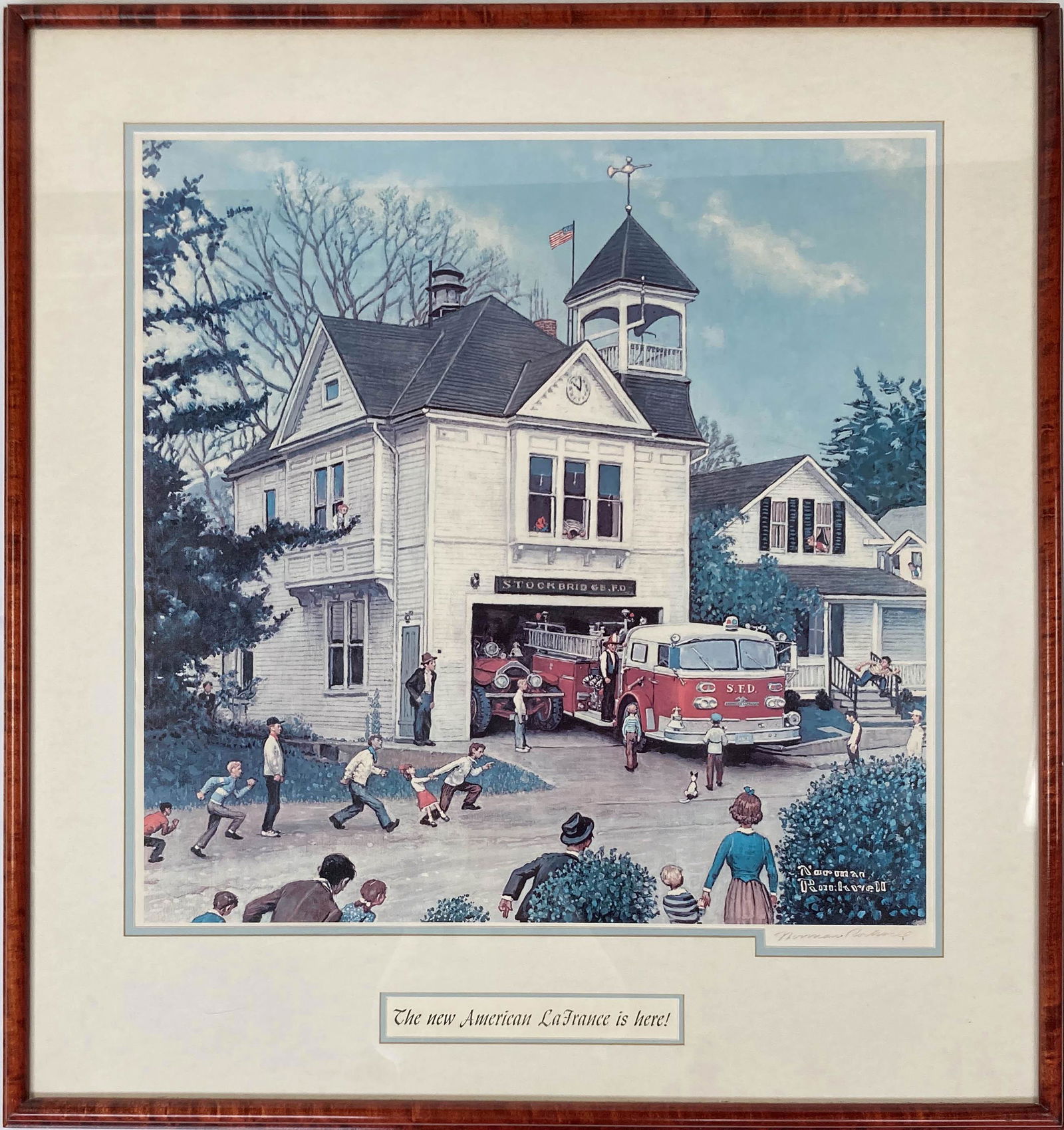Hand Signed Norman Rockwell Offset Lithograph. (1 of 5)