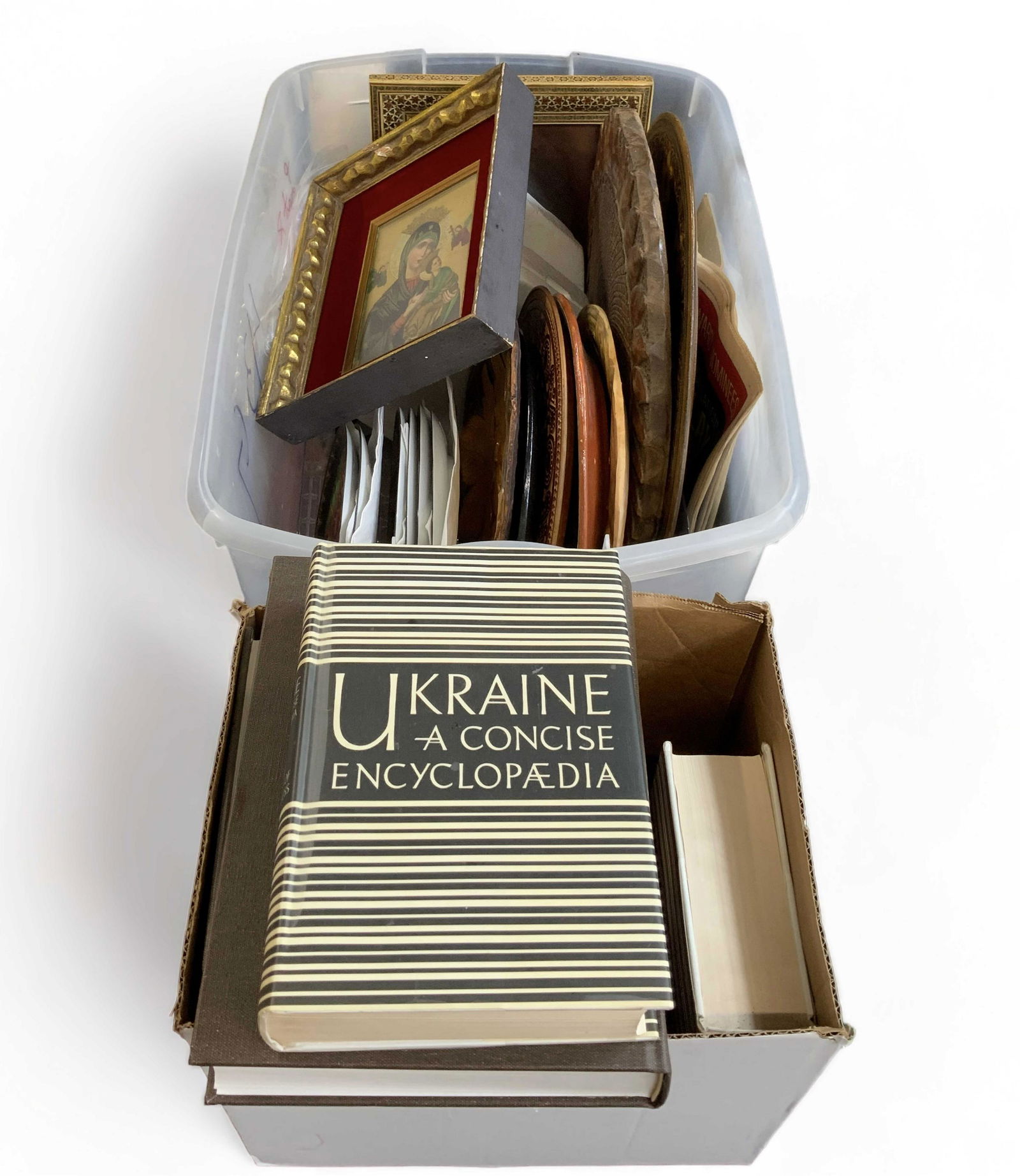 Assorted Lot of Handcrafted Ukranian Items & Books (1 of 2)