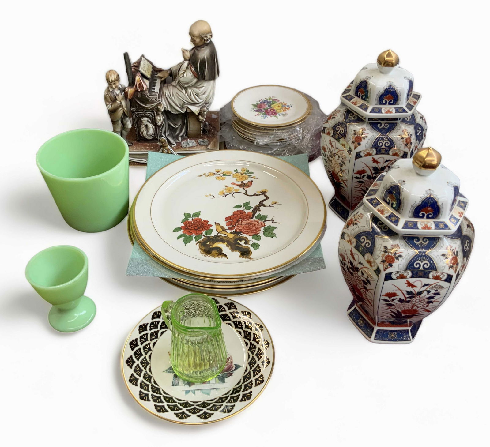 Lot of Assorted Porcelain, some Handpainted. (1 of 3)