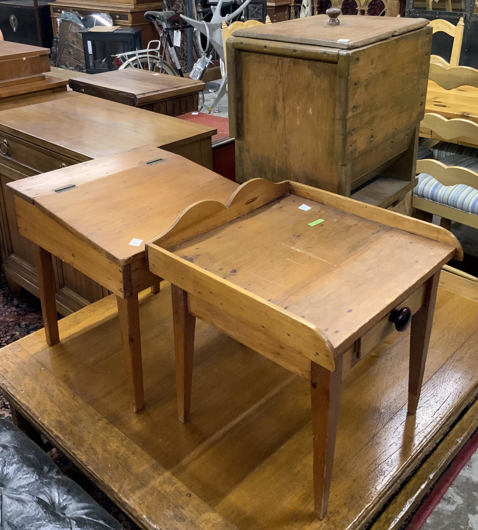 Lot: 3 Pcs. of Primitive Furniture. (1 of 1)