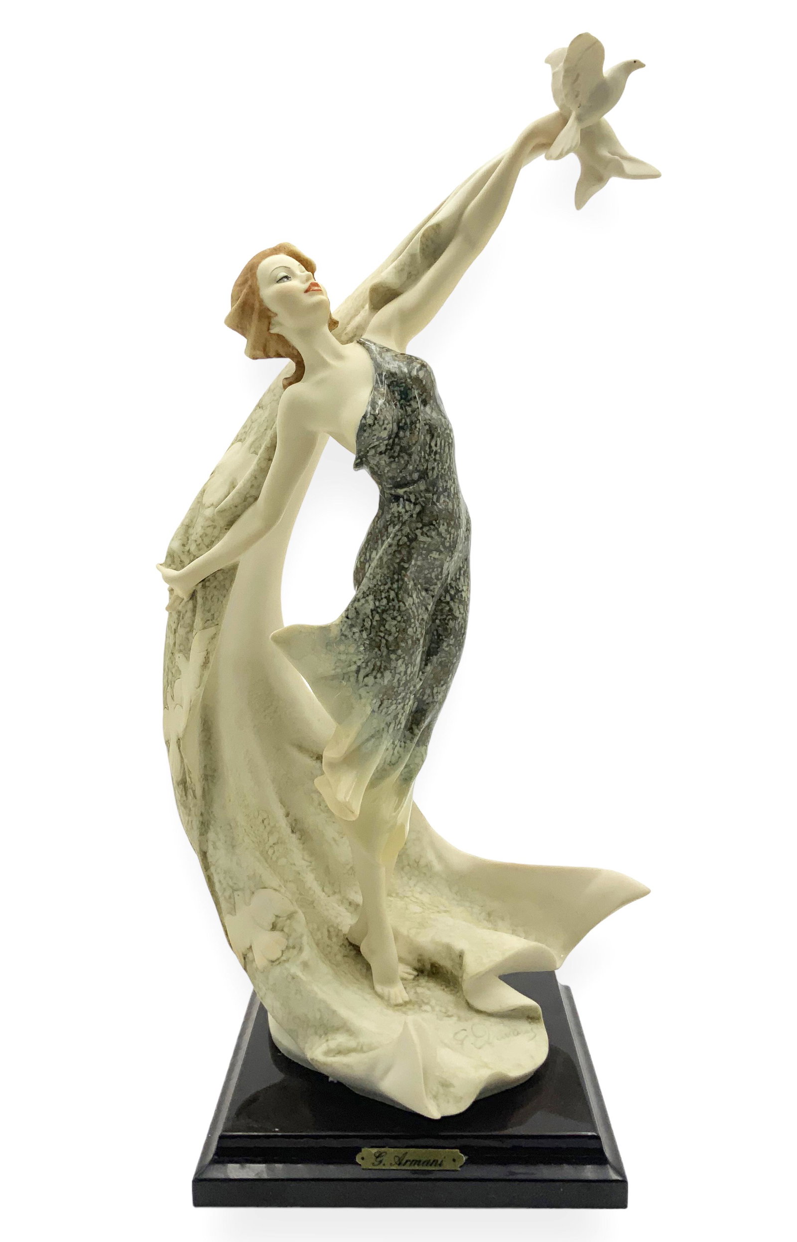 Armani Florence "Ascent" Figure of Woman w/ Dove. (1 of 5)