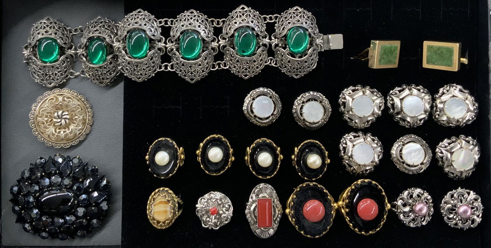 Collection of West German Costume Jewelry. (1 of 2)
