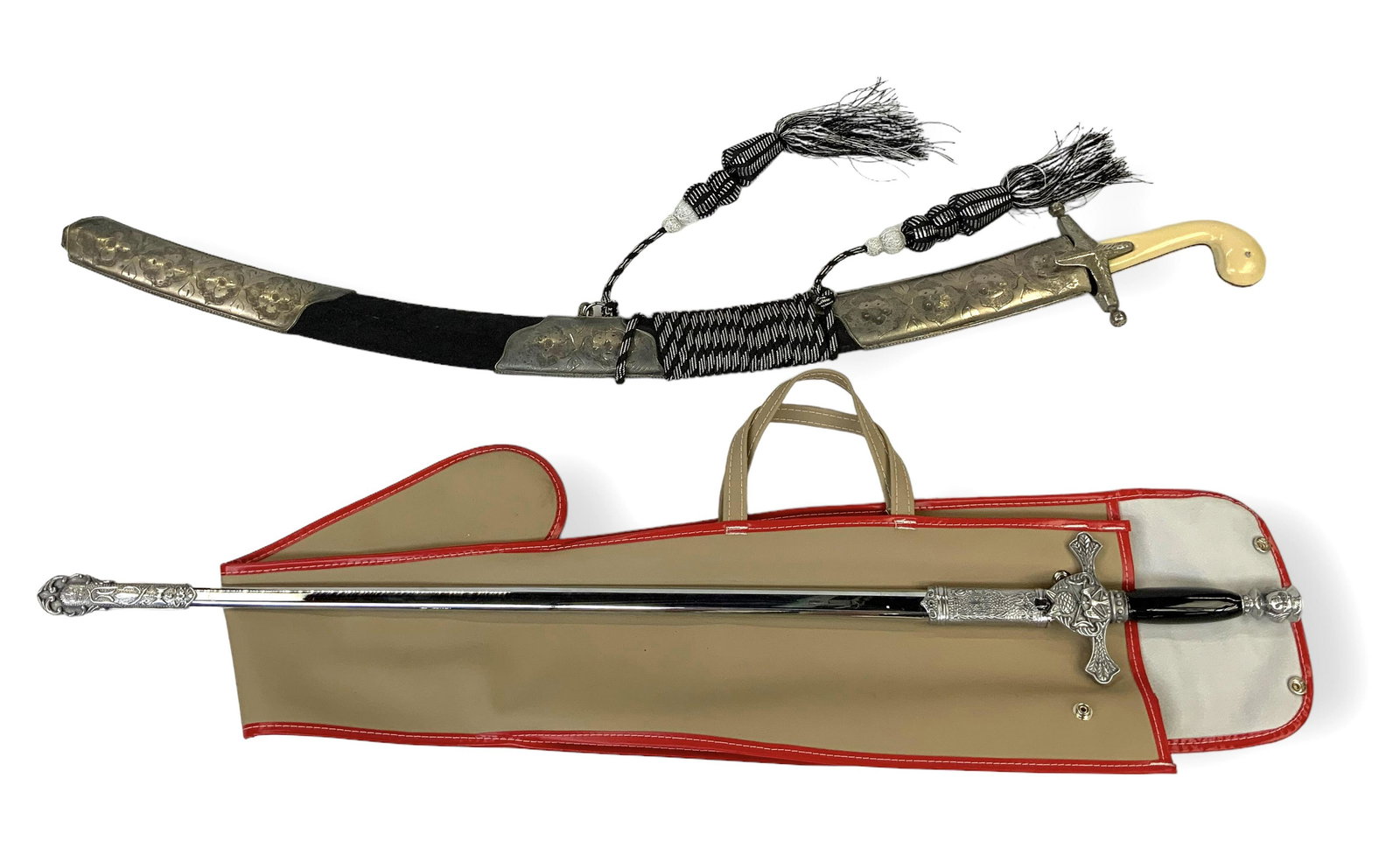 Lot: Scimitar & Knights of Columbus Sword. (1 of 5)