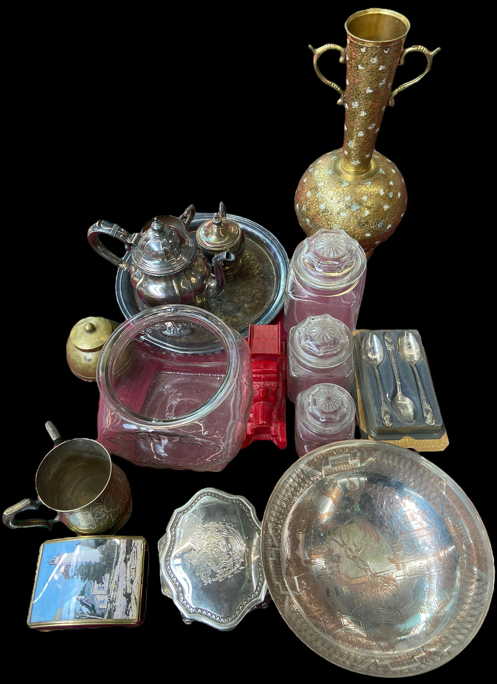 Miscellaneous Lot - Brass, Silverplate, etc. (1 of 1)