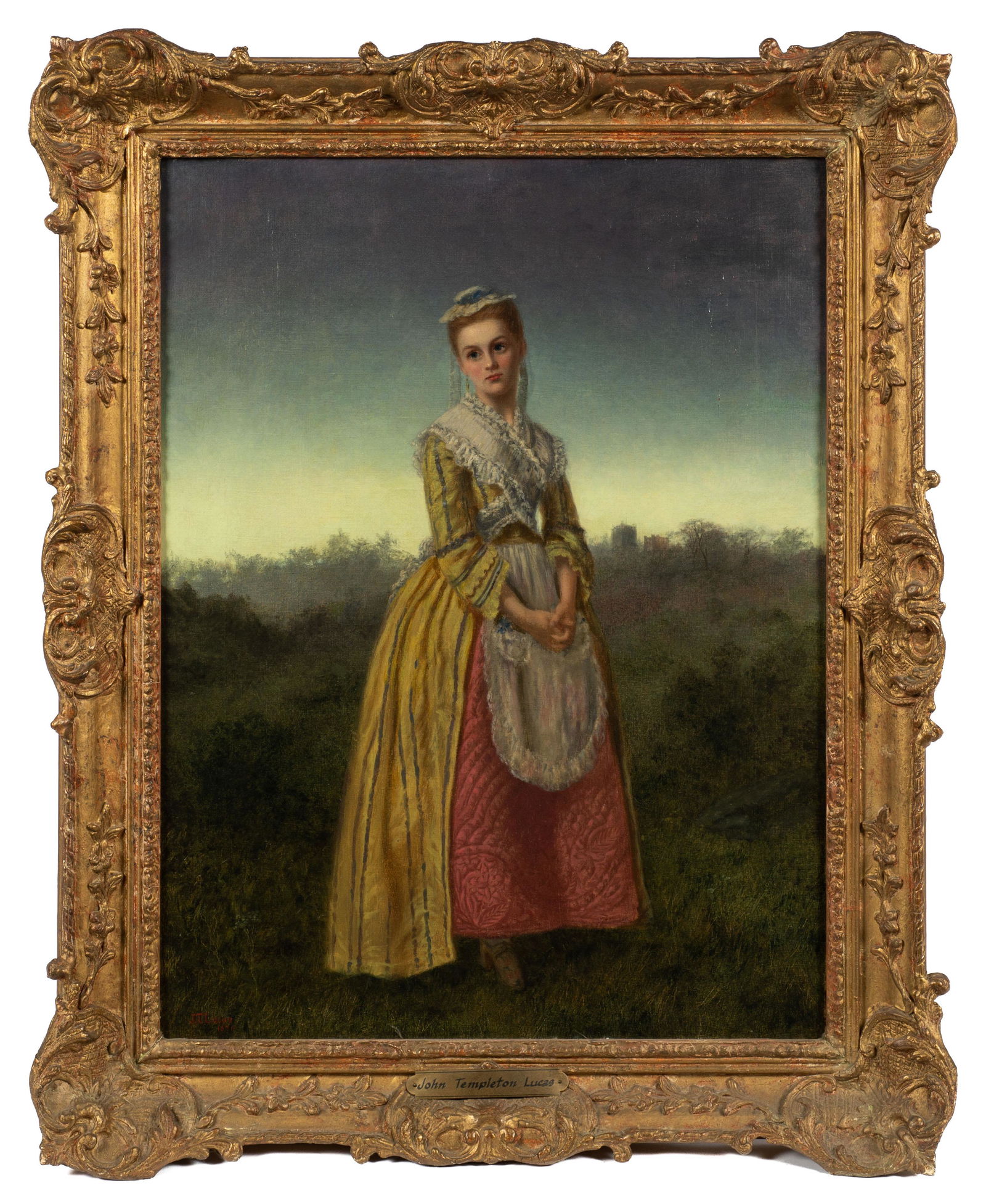 John Templeton Lucas Painting of a Woman. (1 of 6)