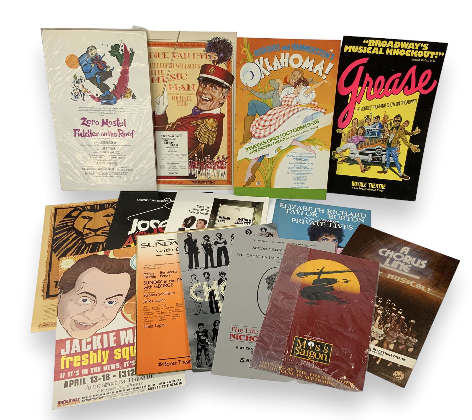 Lot of 13 Musical Theater Posters, Some Vintage. (1 of 1)