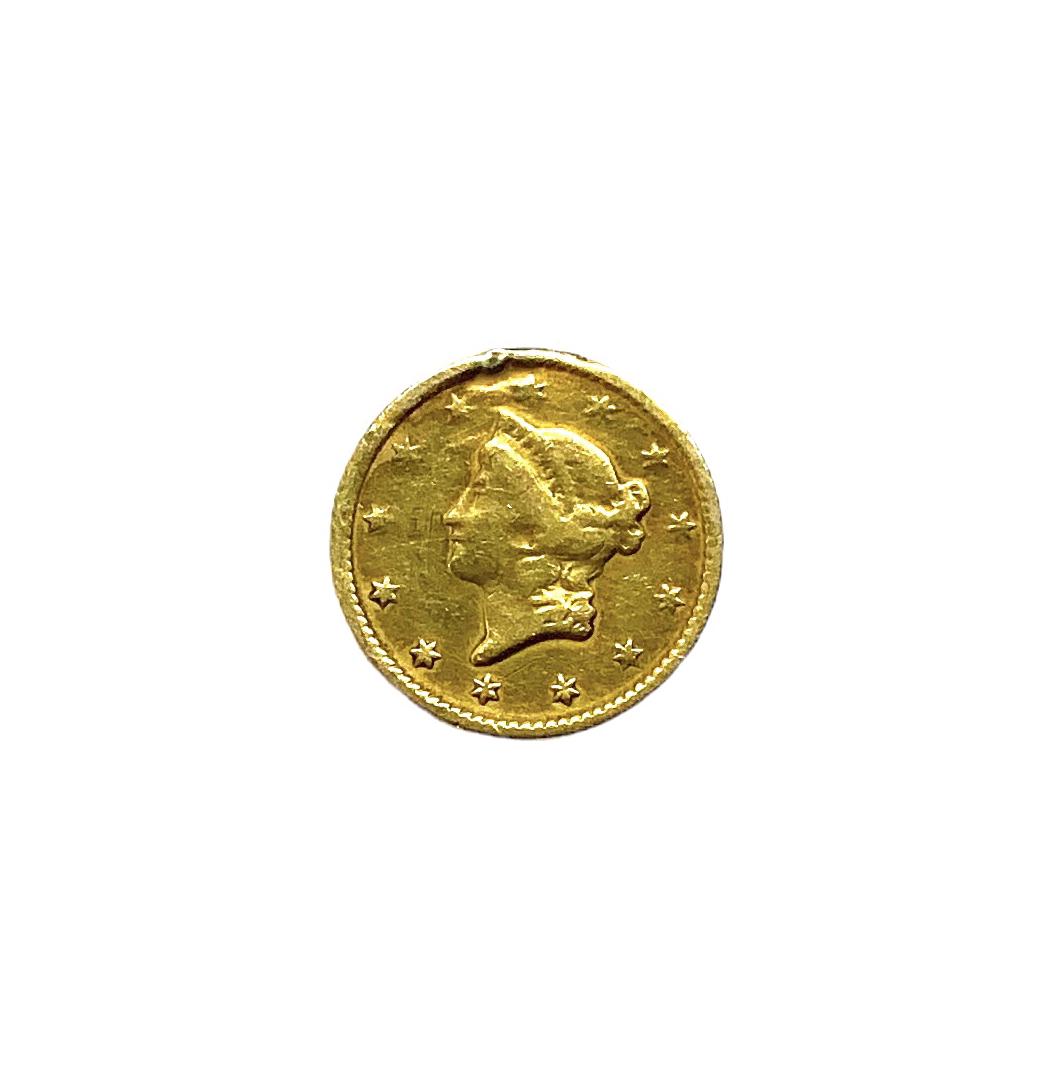 1851 $1 Liberty Head Gold Coin. (1 of 2)