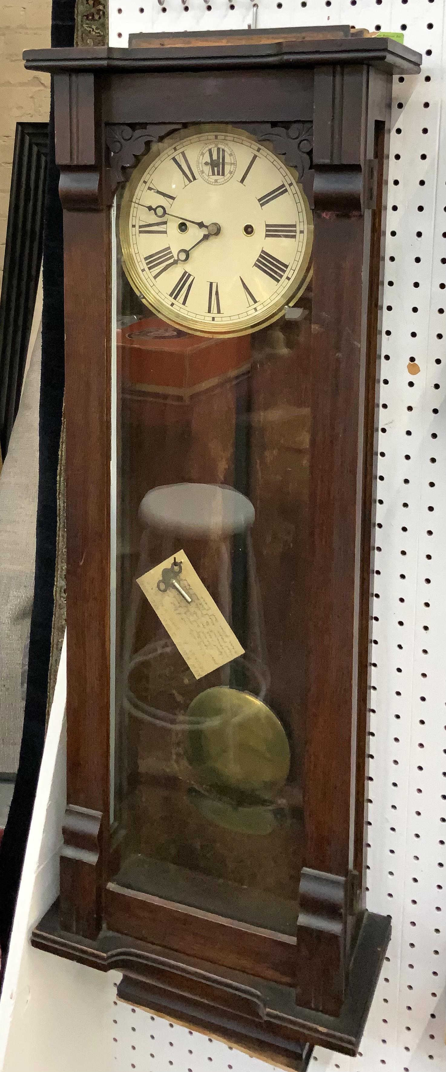 New Haven Long Case Regulator Wall Clock (1 of 1)