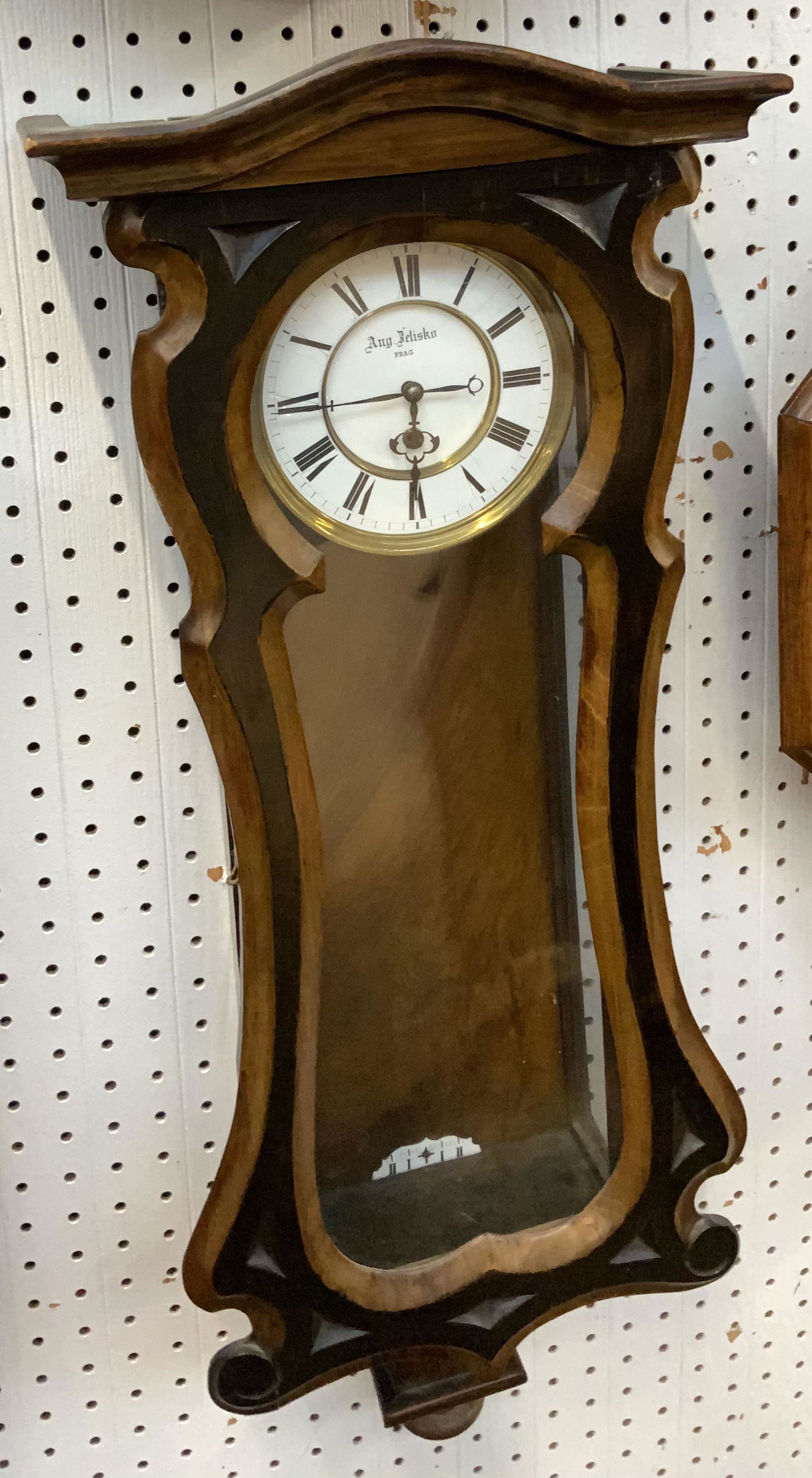 Art Nouveau Wall Clock, August Beliska Prag. (1 of 1)