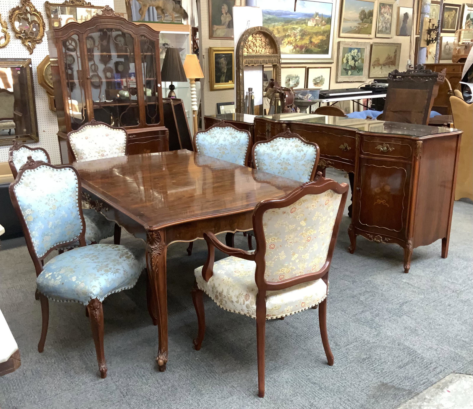 10 pc. Romweber Rosewood Dining Set. (1 of 7)