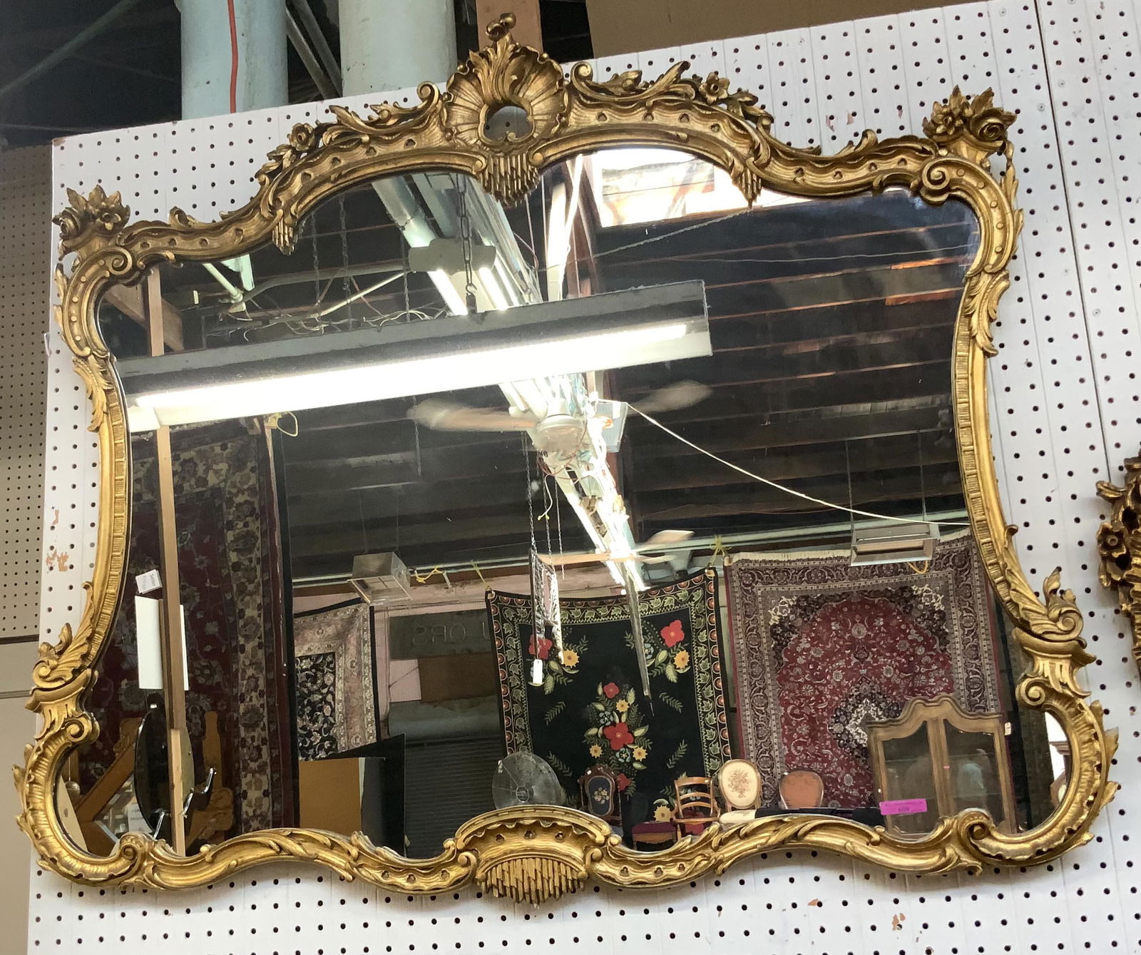 Large French Rococco Style Mirror. (1 of 1)