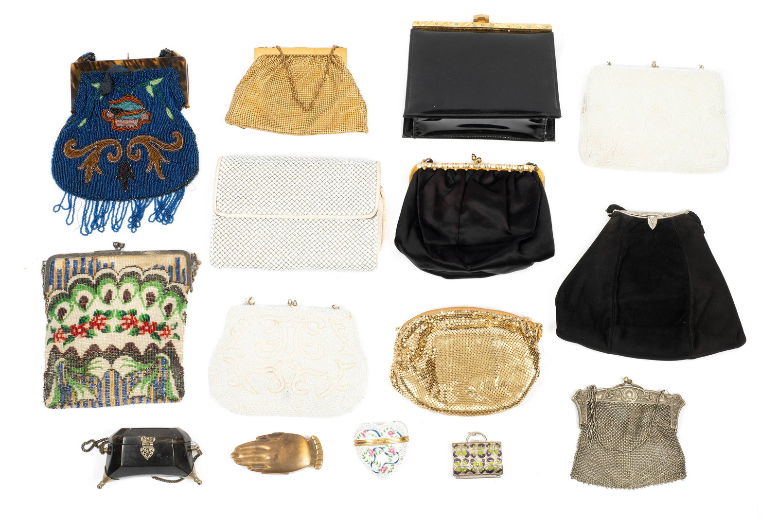 Lot of Vintage Handbags, Trinket Boxes, Compacts. (1 of 5)