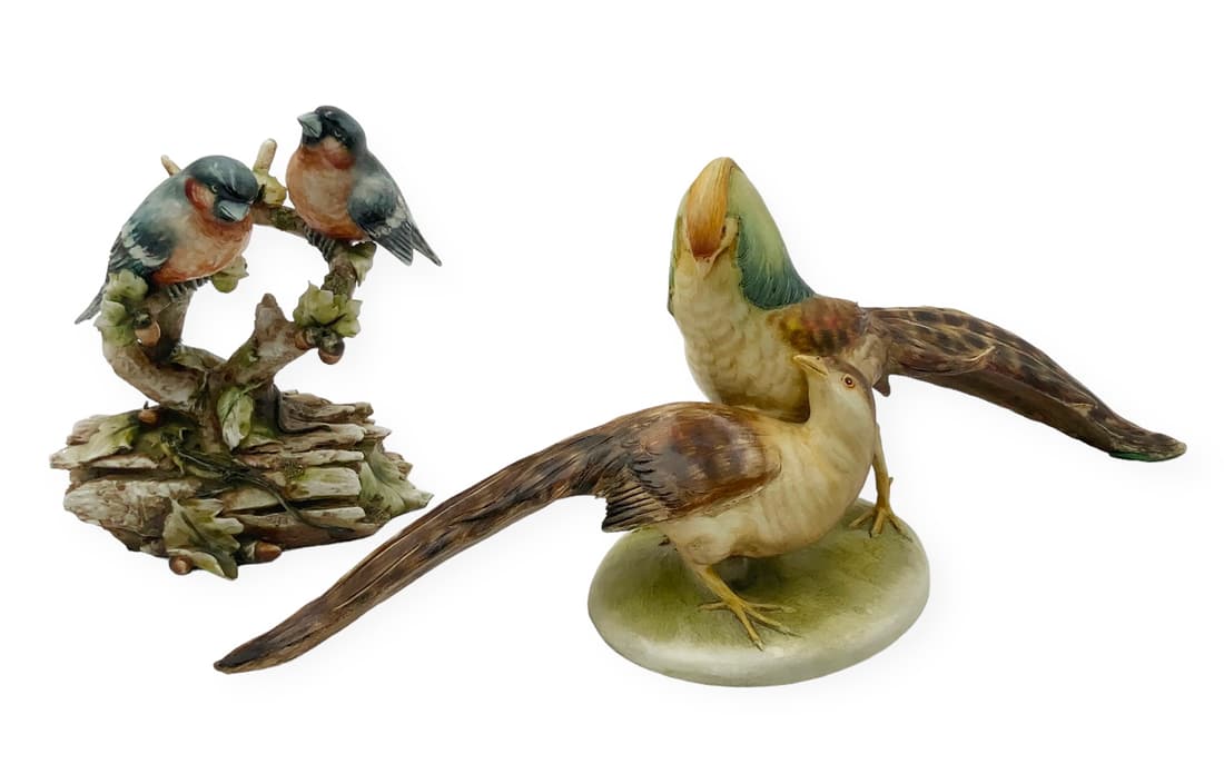 Lot of 2 Italian Borsato Bird Figurines. (1 of 5)