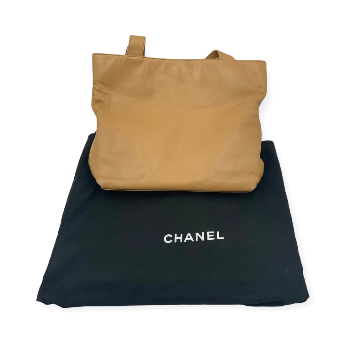 Leather Tote Handbag, Marked Chanel. (1 of 3)