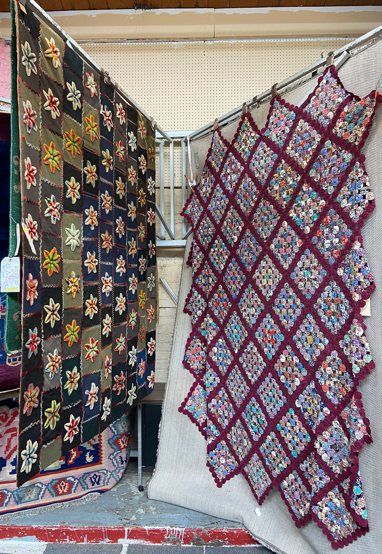 Lot Of 2 Antique Quilts. Auction