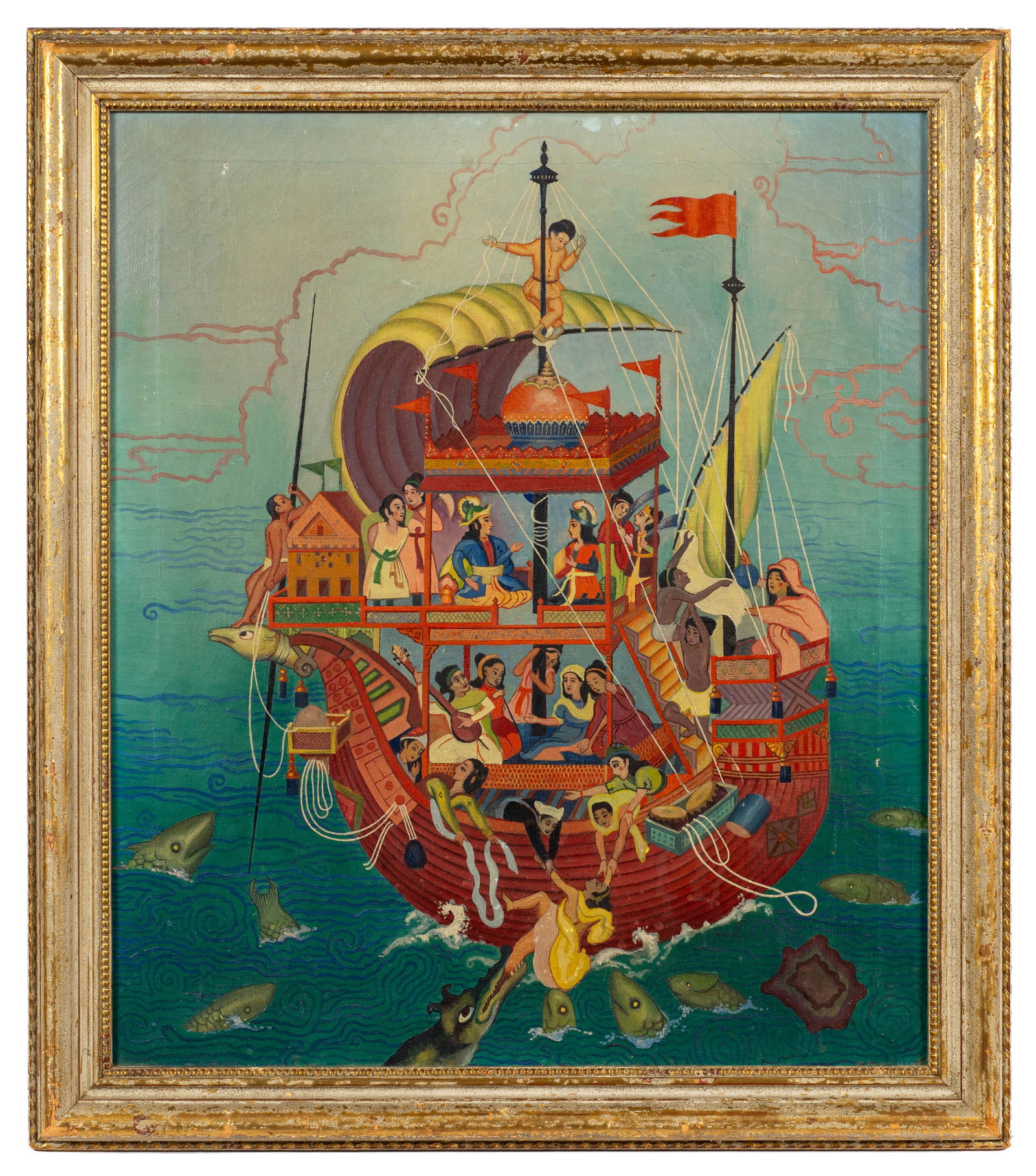 Mandu's Ark / Noah's Ark, Painting on Canvas. (1 of 5)