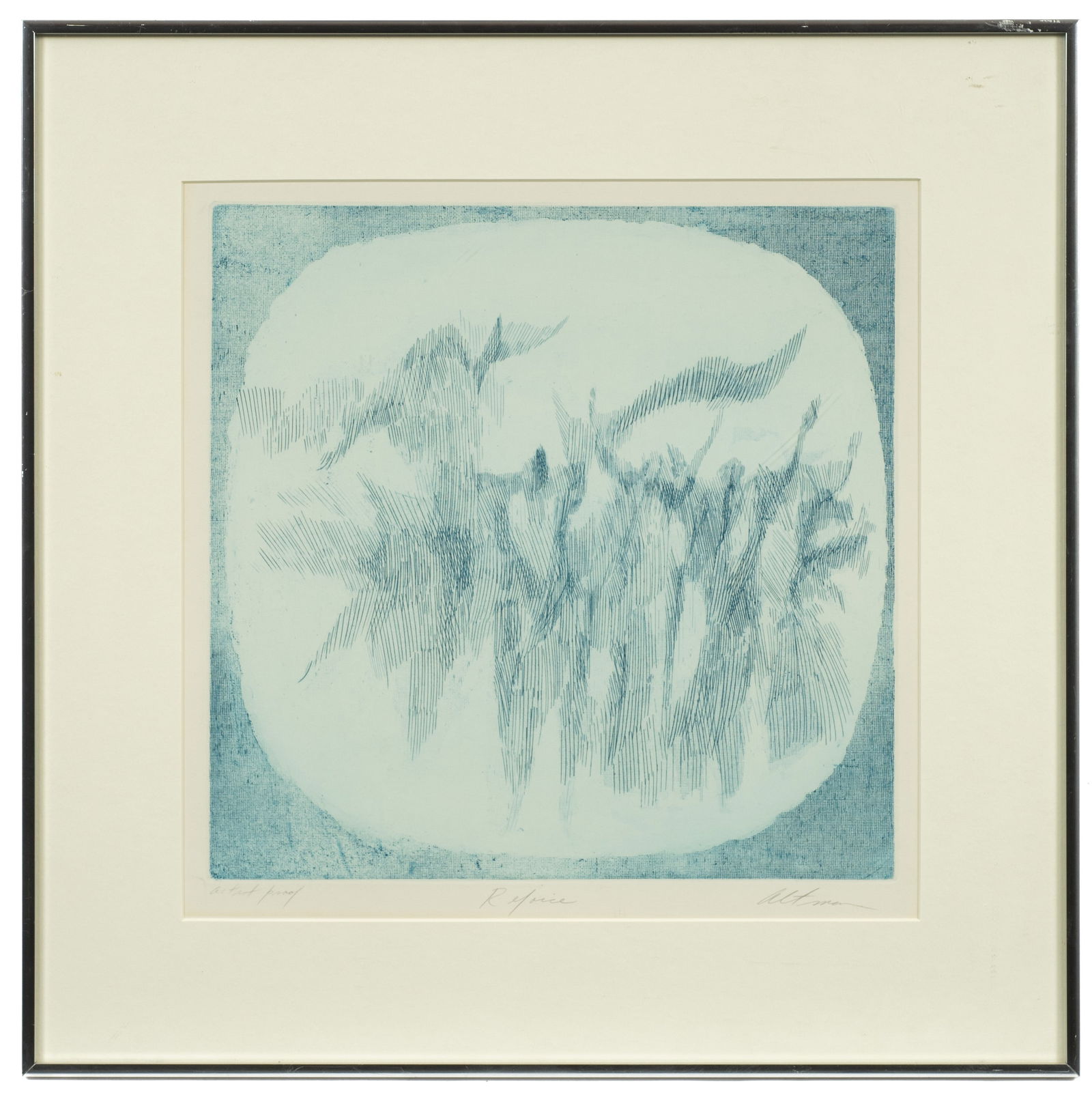 "Rejoice", Artist Proof Etching by Harold Altman. (1 of 4)