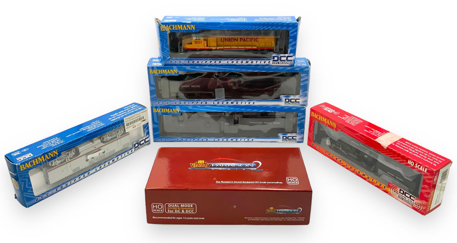 Lot of 6 DCC Model Trains w/ Boxes. (1 of 2)