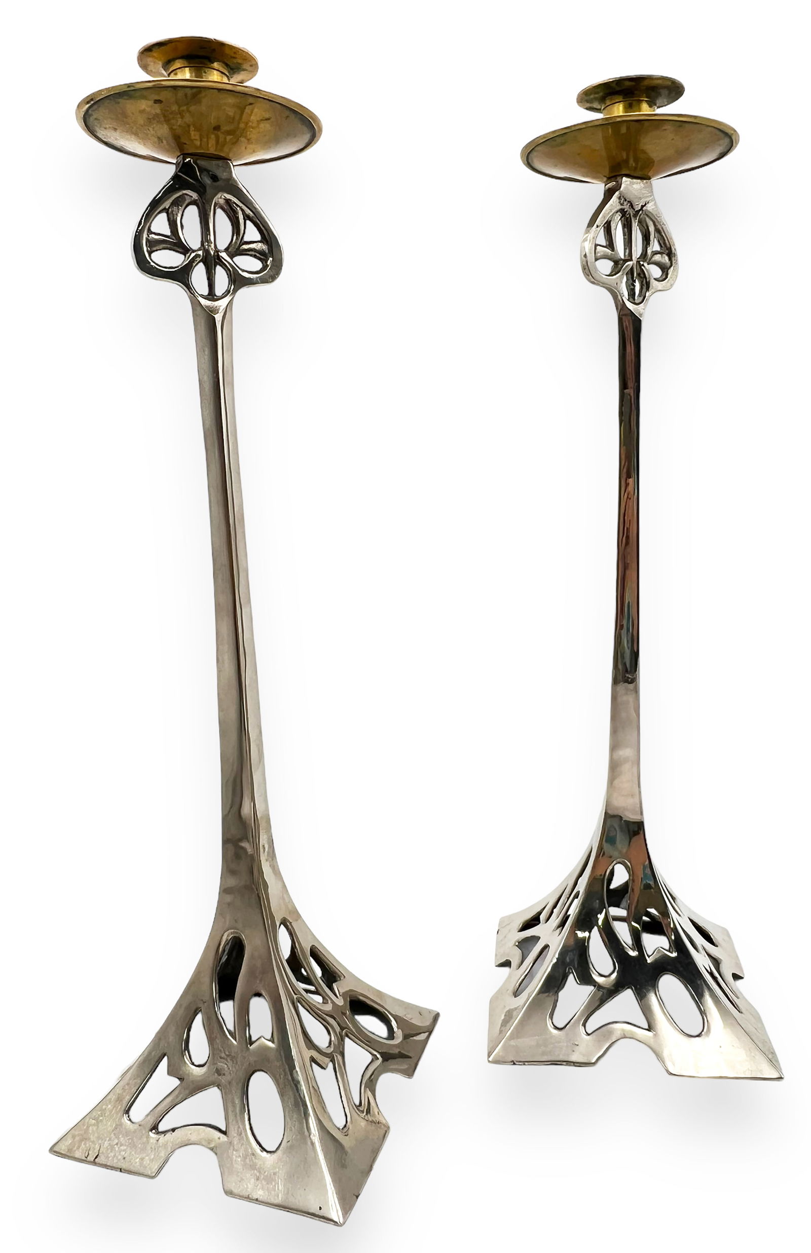 Pair of Art Nouveau Style 20" Candlesticks. (1 of 4)