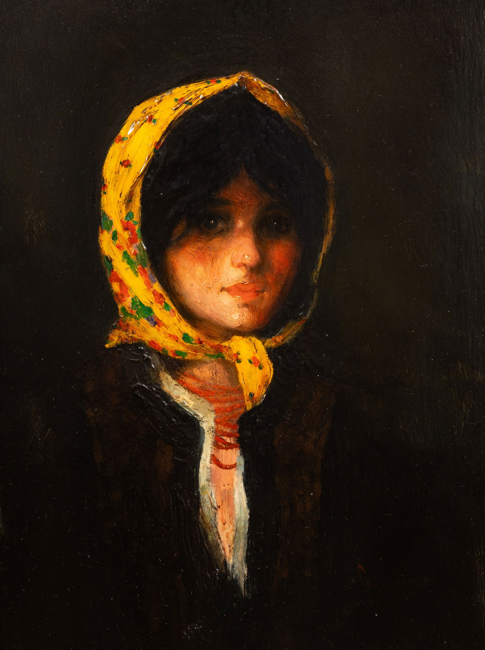 Portrait of a Woman, After Nicolae Grigorescu. (1 of 5)