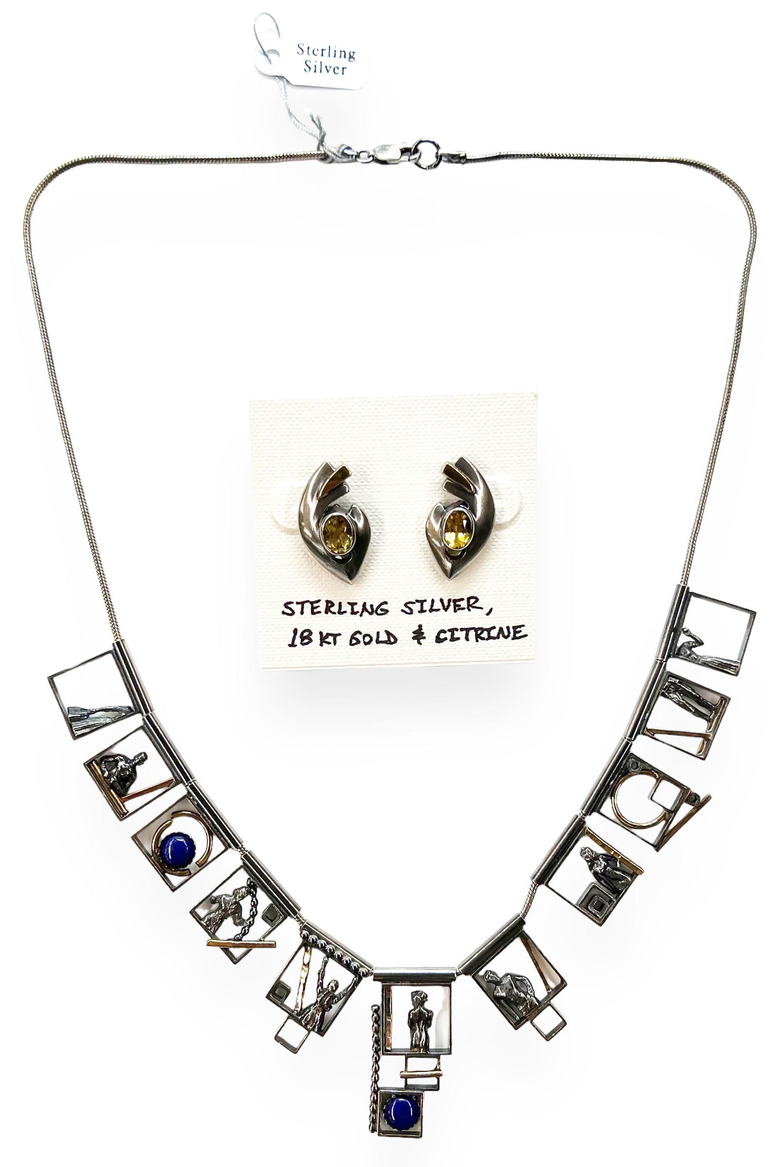 Lot of 2 Sterling Silver Artisan Jewelry Items. (1 of 3)