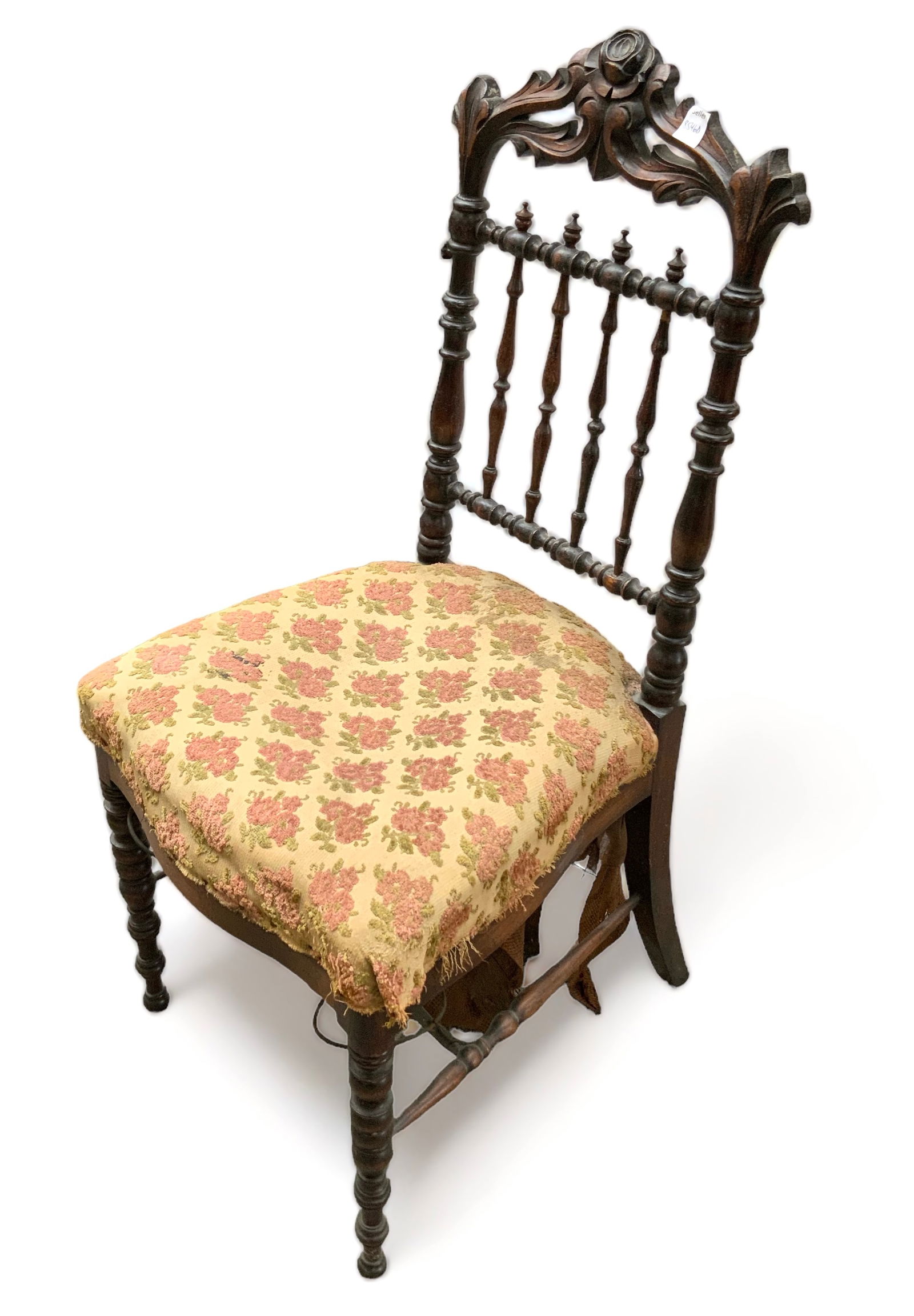 Victorian Side Chair and Mirror. (1 of 1)