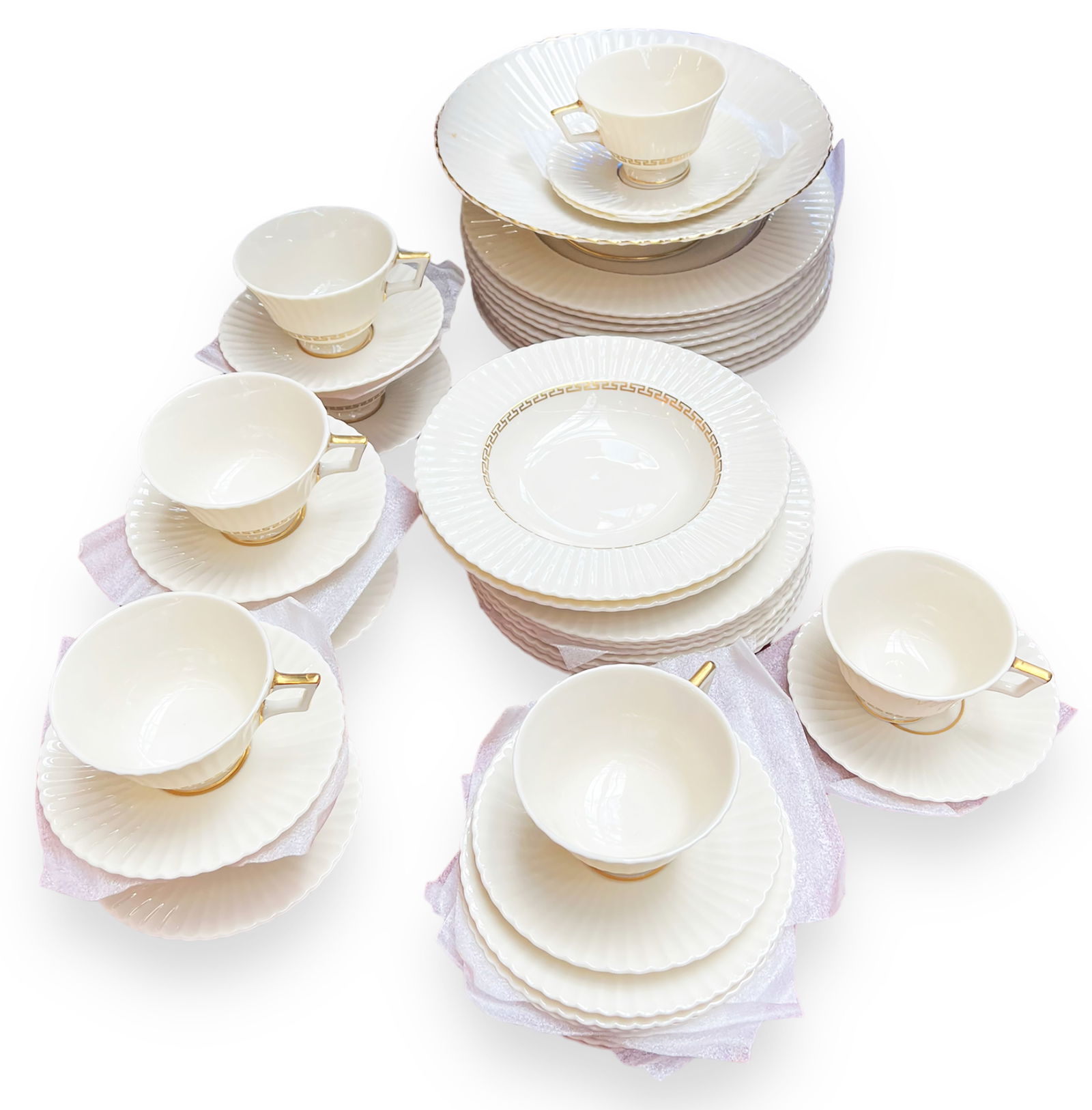 50 Piece Set of Lenox Cretan China. (1 of 5)