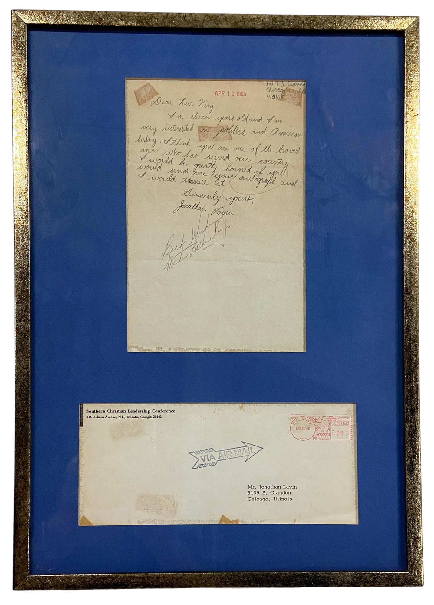 1965 Dr. Martin Luther King Jr. Autograph. (1 of 4)