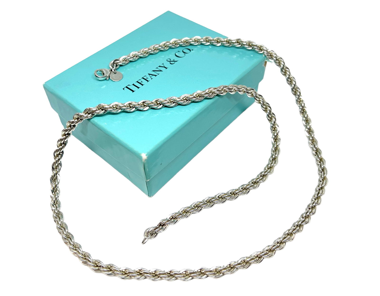 Tiffany & Co. Sterling Silver Rope Necklace. (1 of 2)
