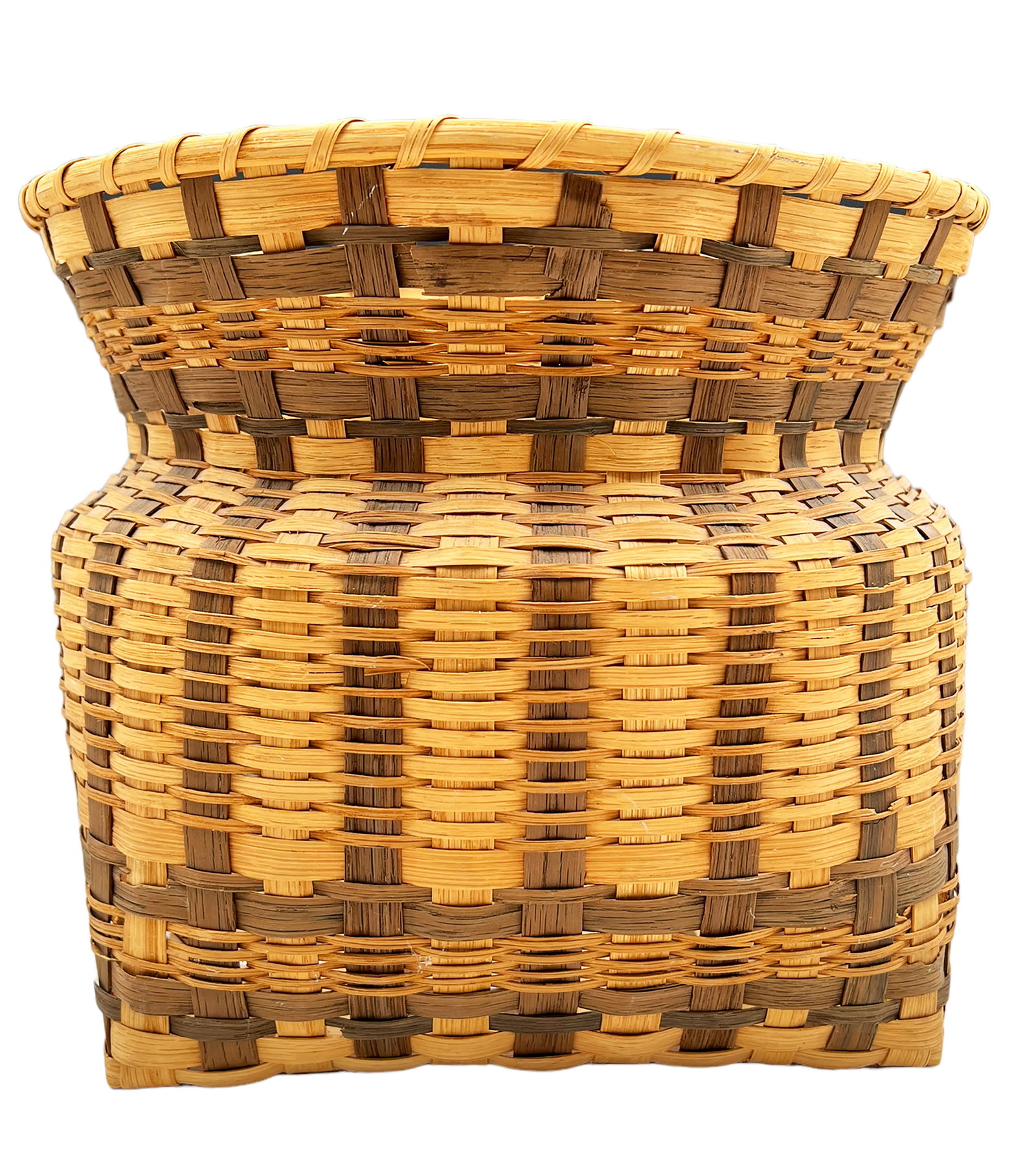 Cherokee Woven Storage Basket, Unsigned. (1 of 3)