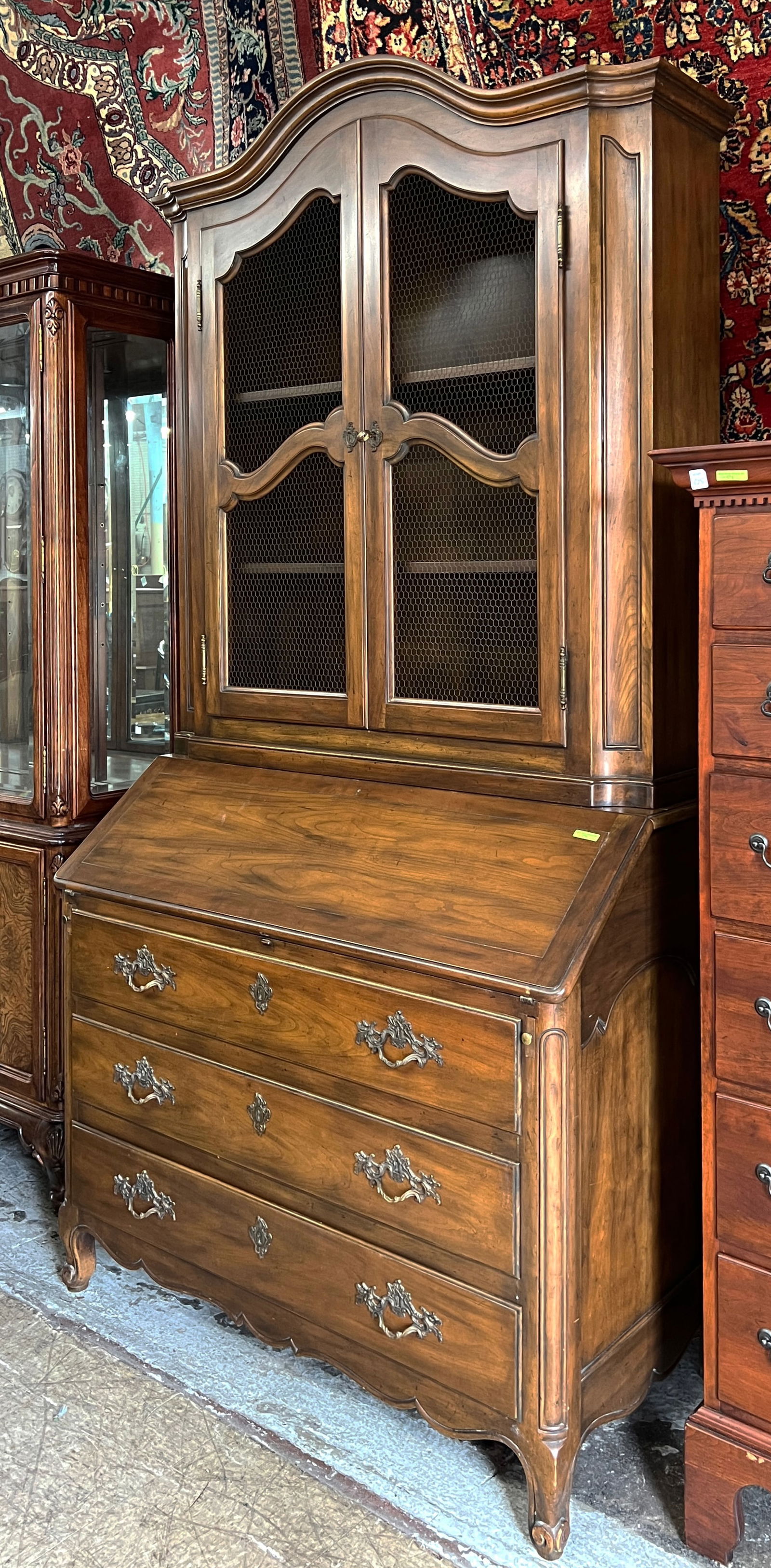 Signed Baker Walnut Secretary Desk. (1 of 3)