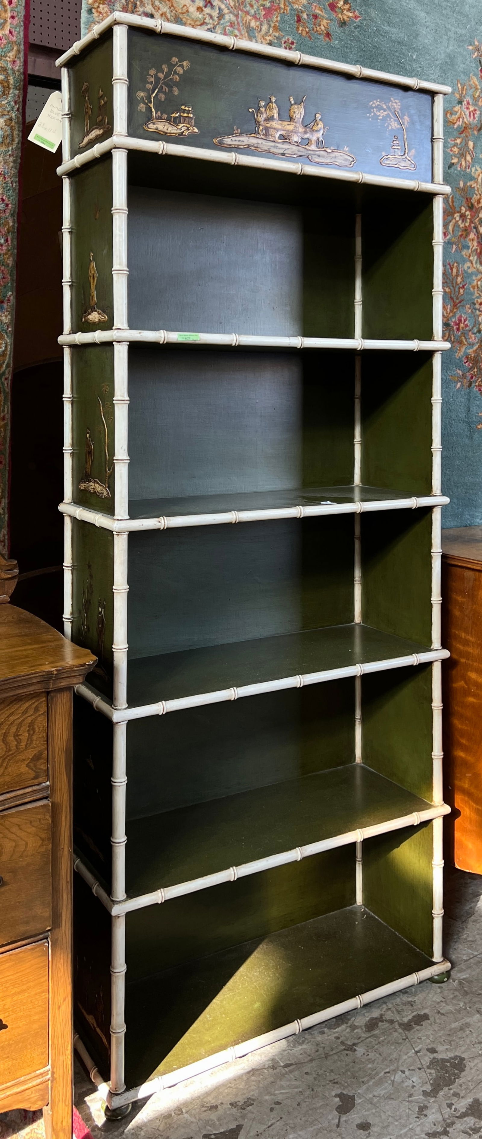 Asian Bamboo Style Bookcase. (1 of 1)