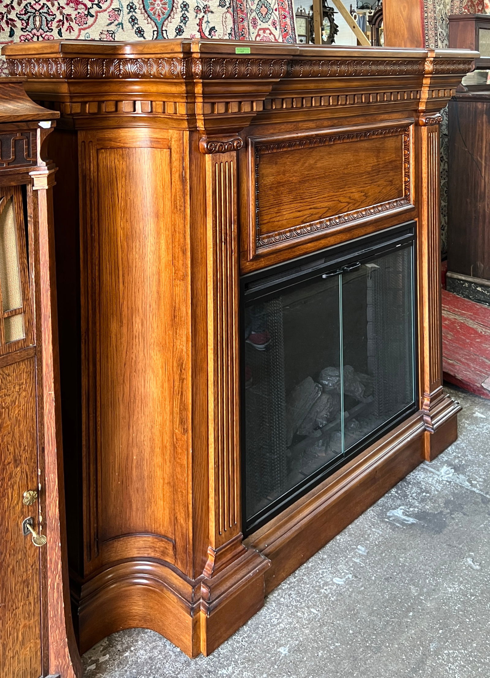 Twin Star Electric Fireplace Heater & Mantel. (1 of 1)