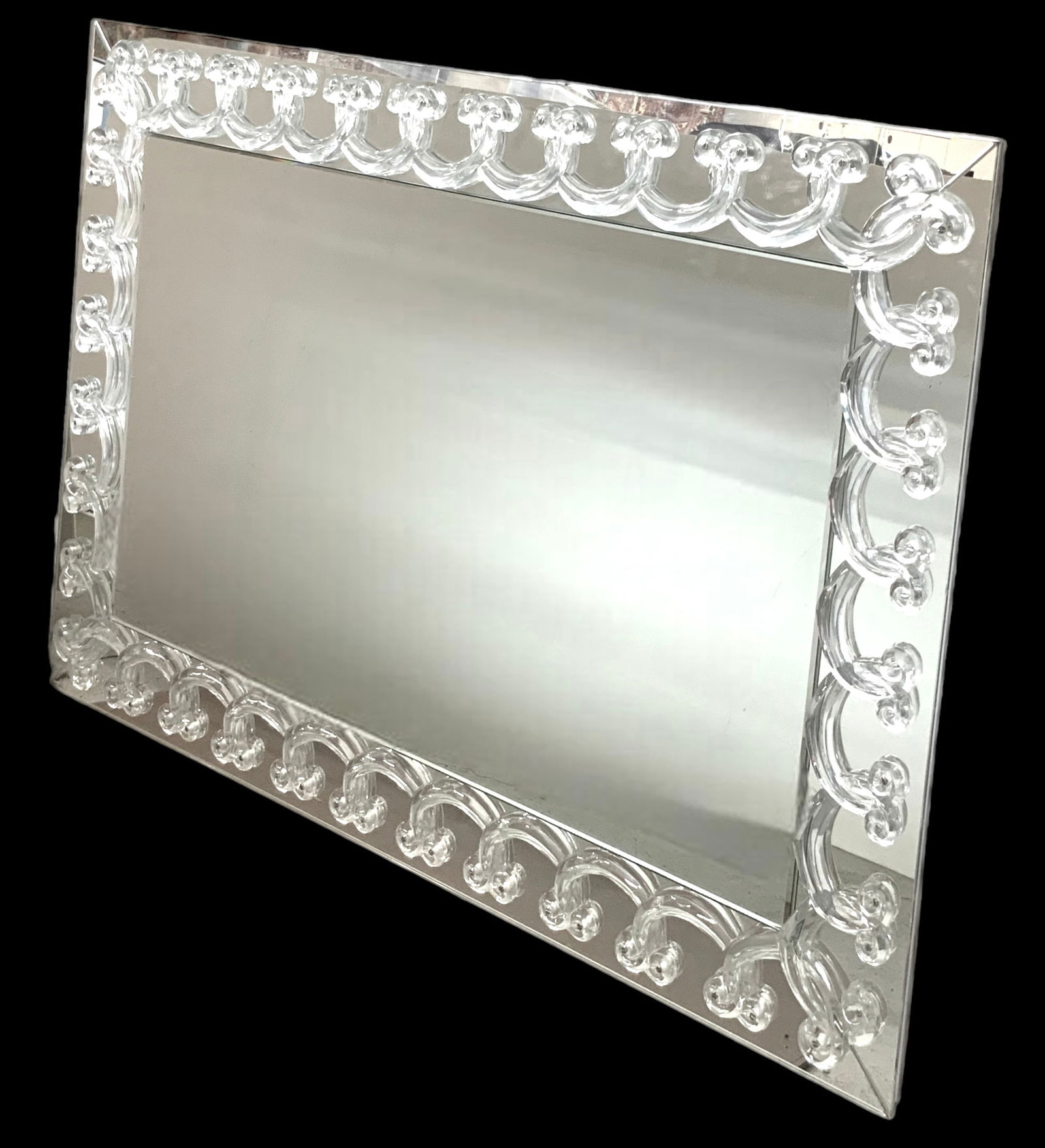 Extra Large Lalique Crystal "Rinceaux" Wall Mirror (1 of 1)