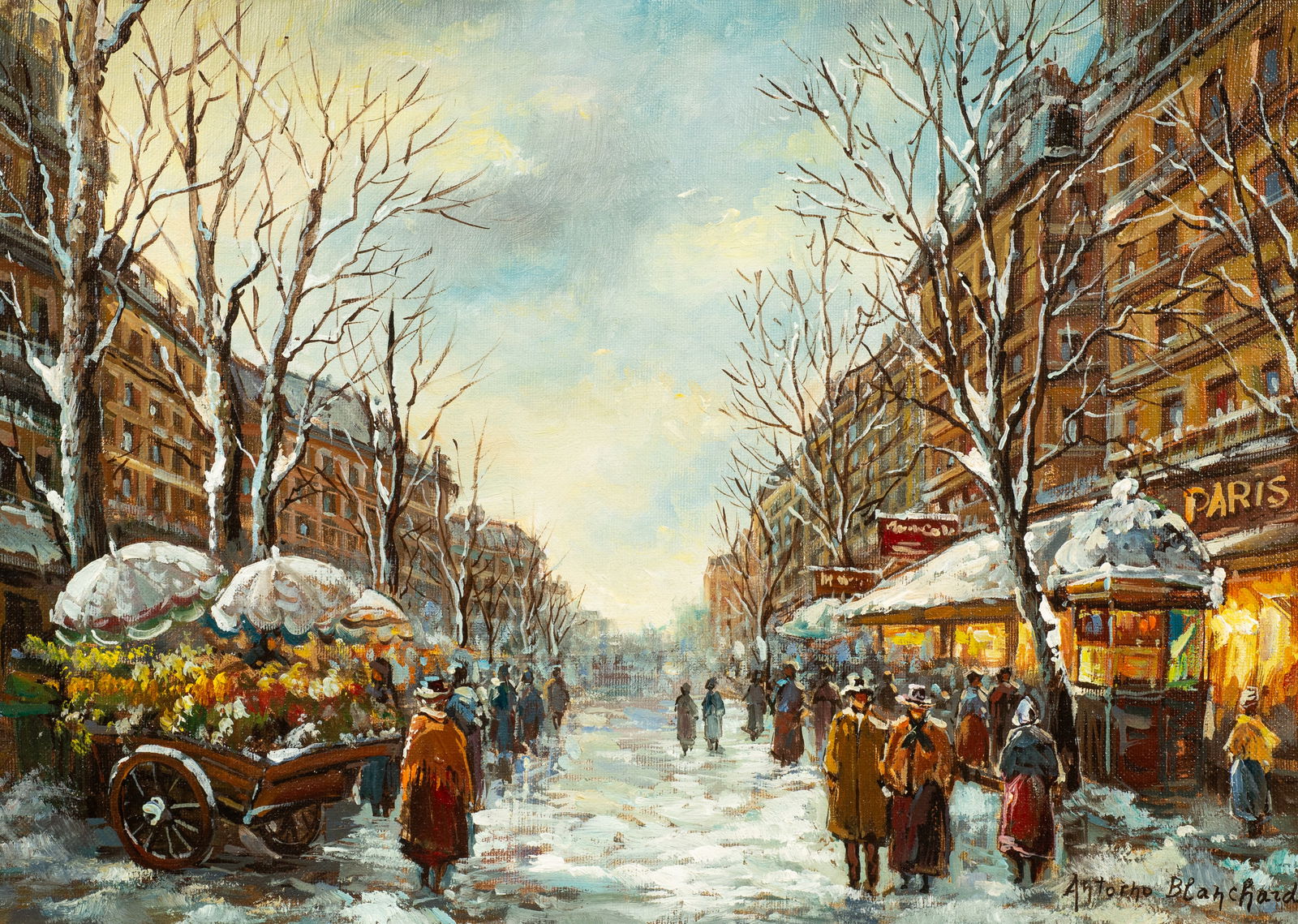 Impressionist Painting, Style of Antoine Blanchard (1 of 6)