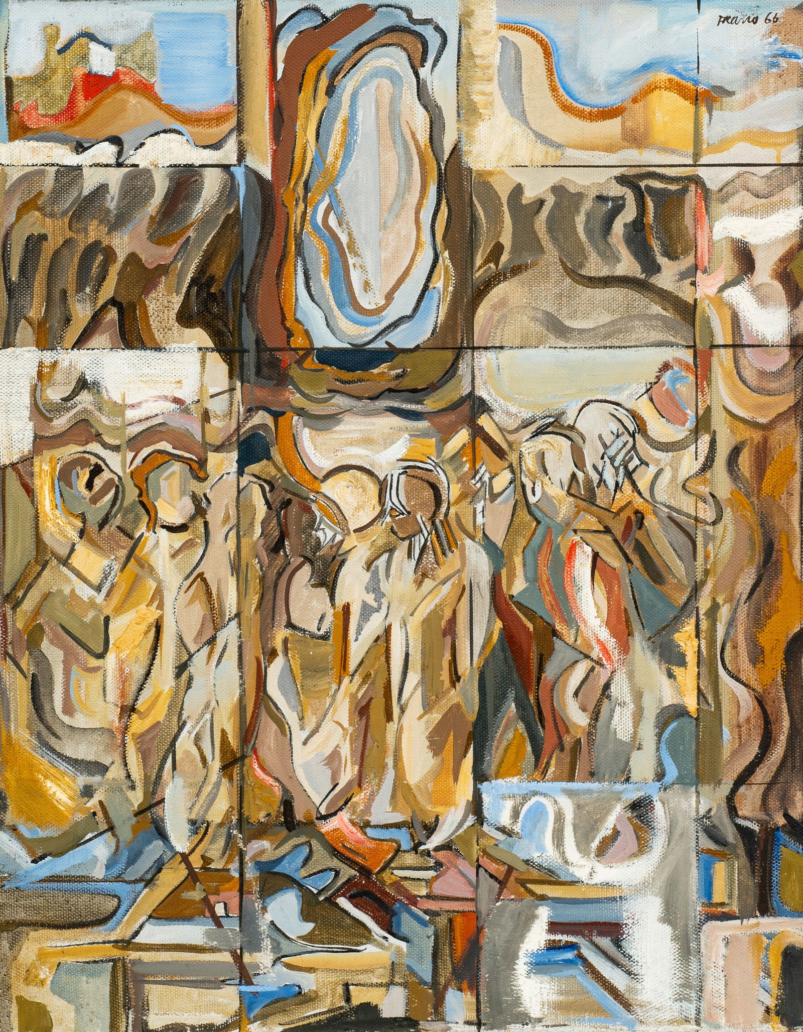 Expressionist Painting, Sgd. Franco. (1 of 6)