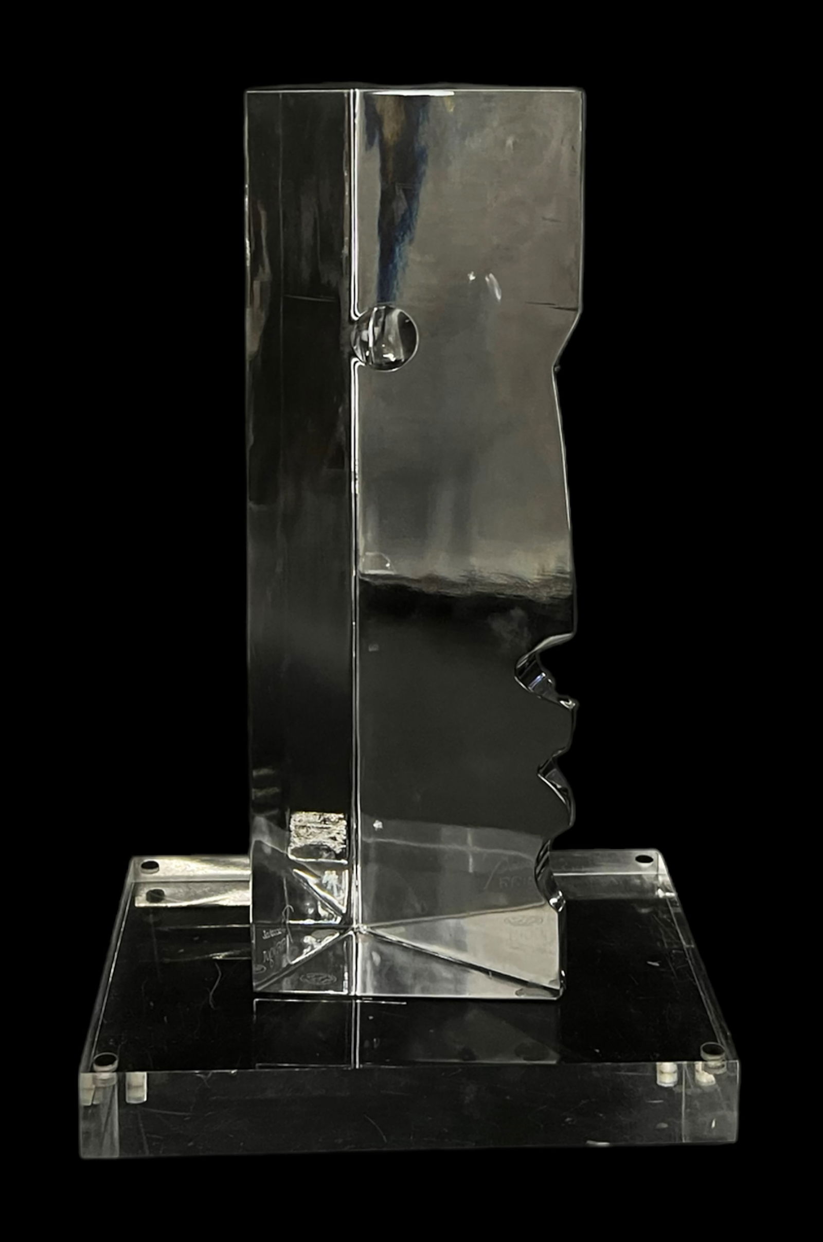 Robert Rigot for Baccarat Crystal Face Sculpture. (1 of 4)