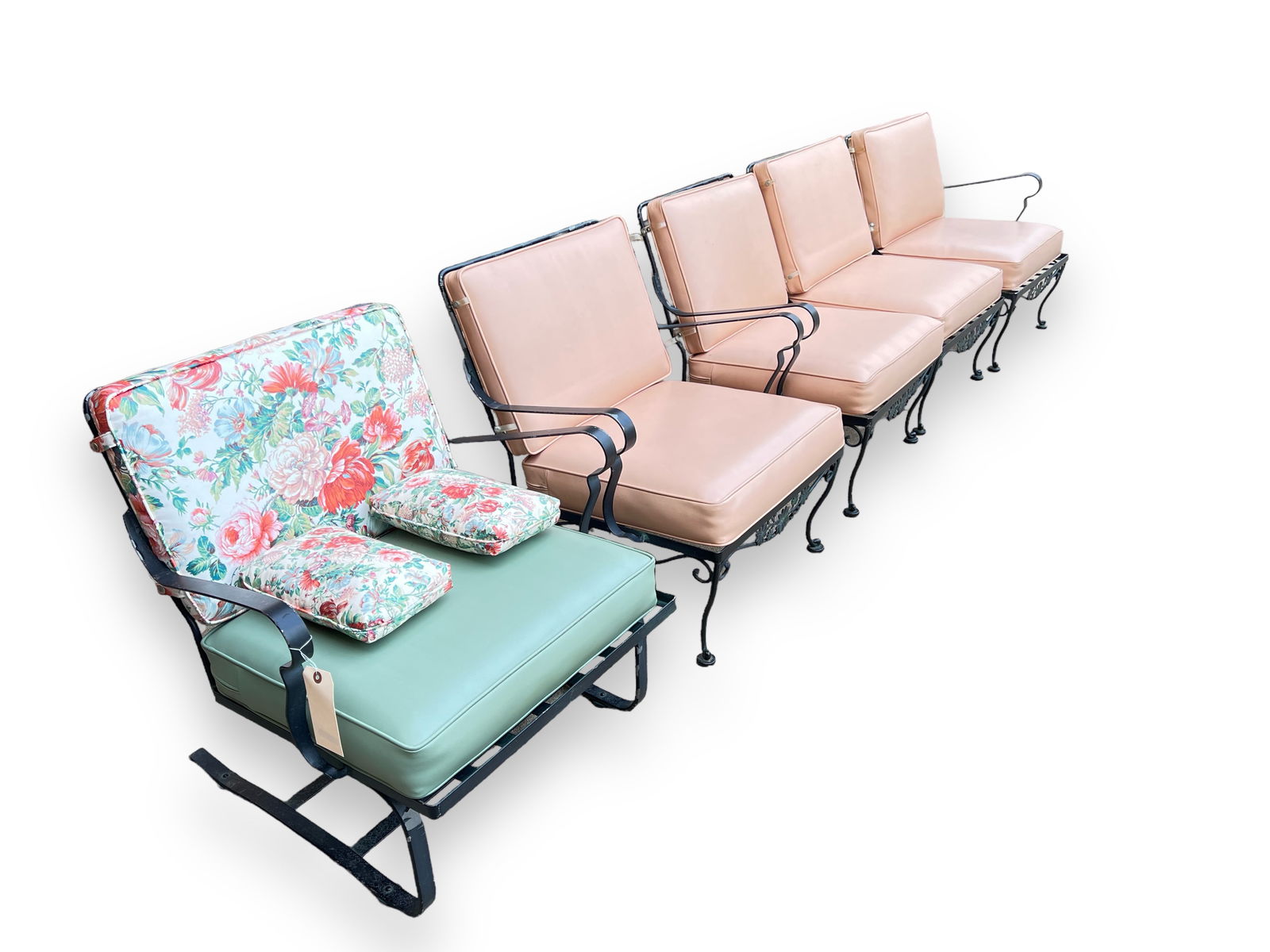 Signed Woodard 4 Pc. Sectional Patio Sofa Set. (1 of 2)